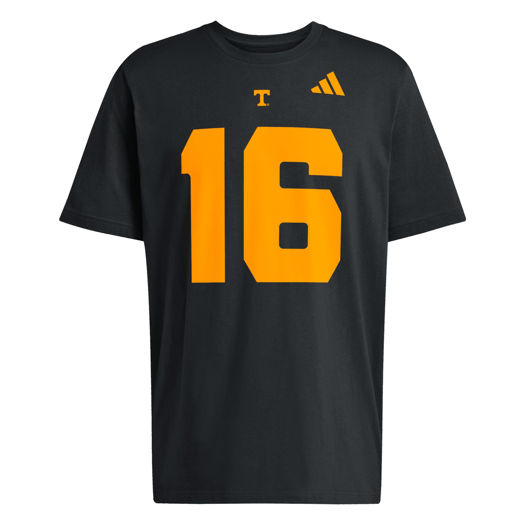 T-shirt adidas Peyton Manning noir Tennessee Volunteers pour homme, avec nom et numéro