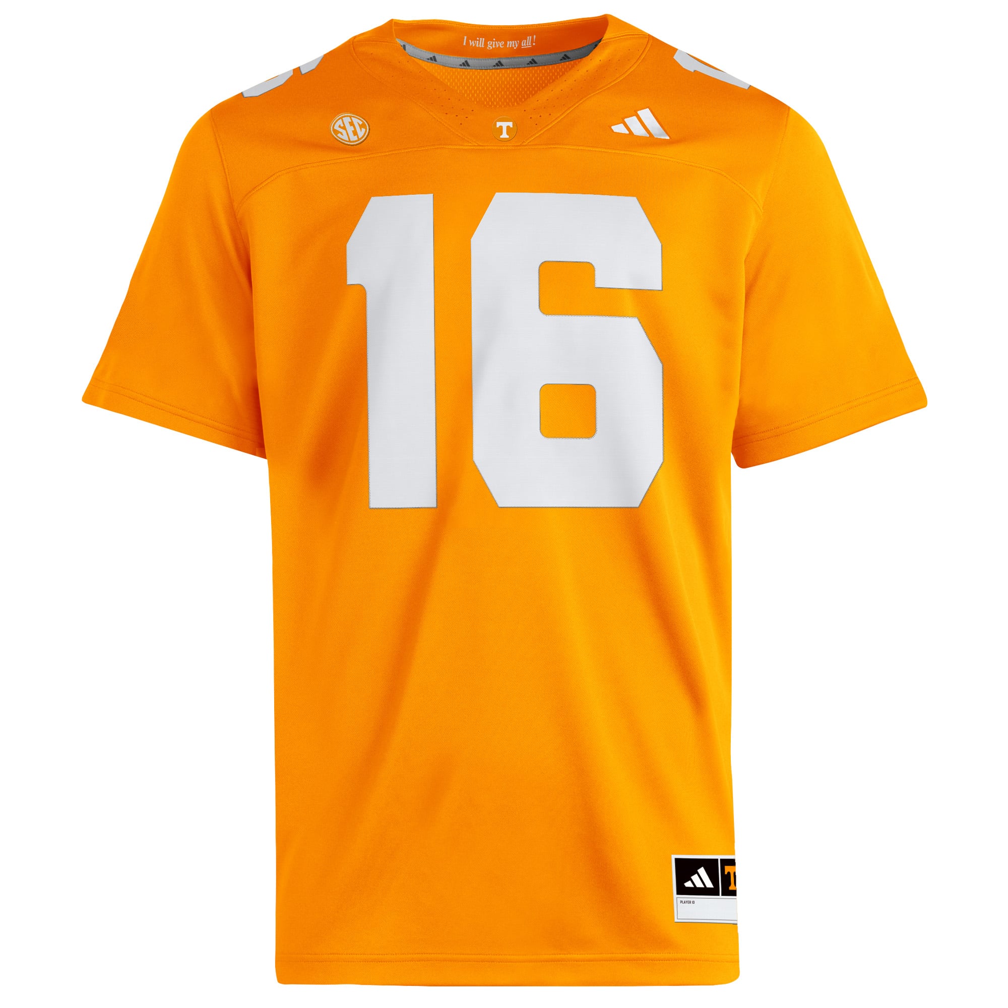 Men's adidas Peyton Manning Tennessee Orange Volunteers Home Premier Jersey
