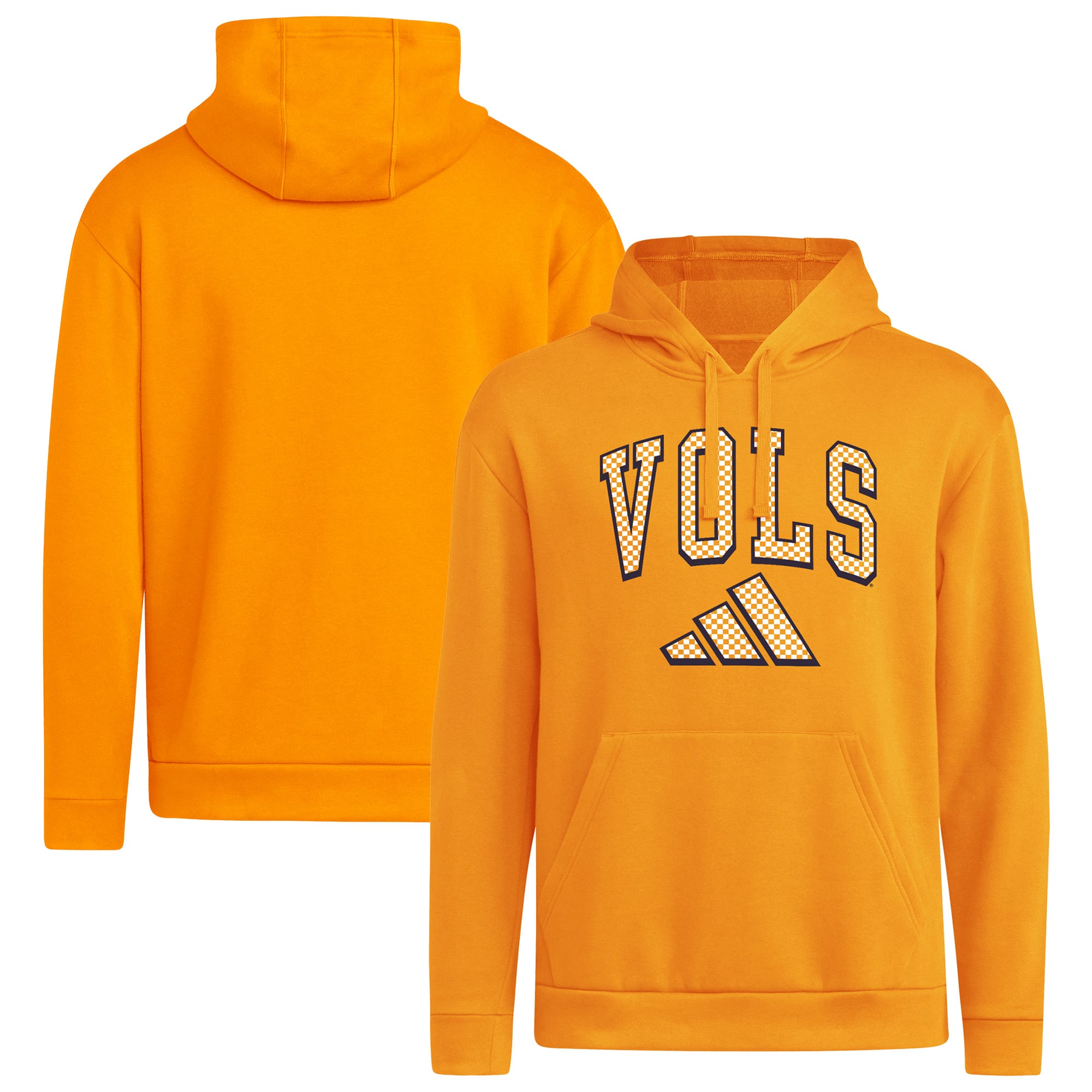 Men's adidas Tennessee Orange Volunteers Checkered Hoodie