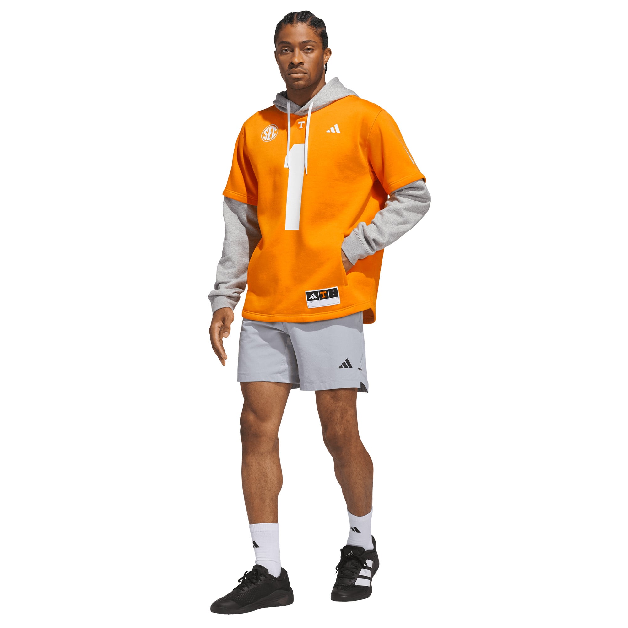 Men's adidas Tennessee Orange Volunteers Home Hooded Jersey