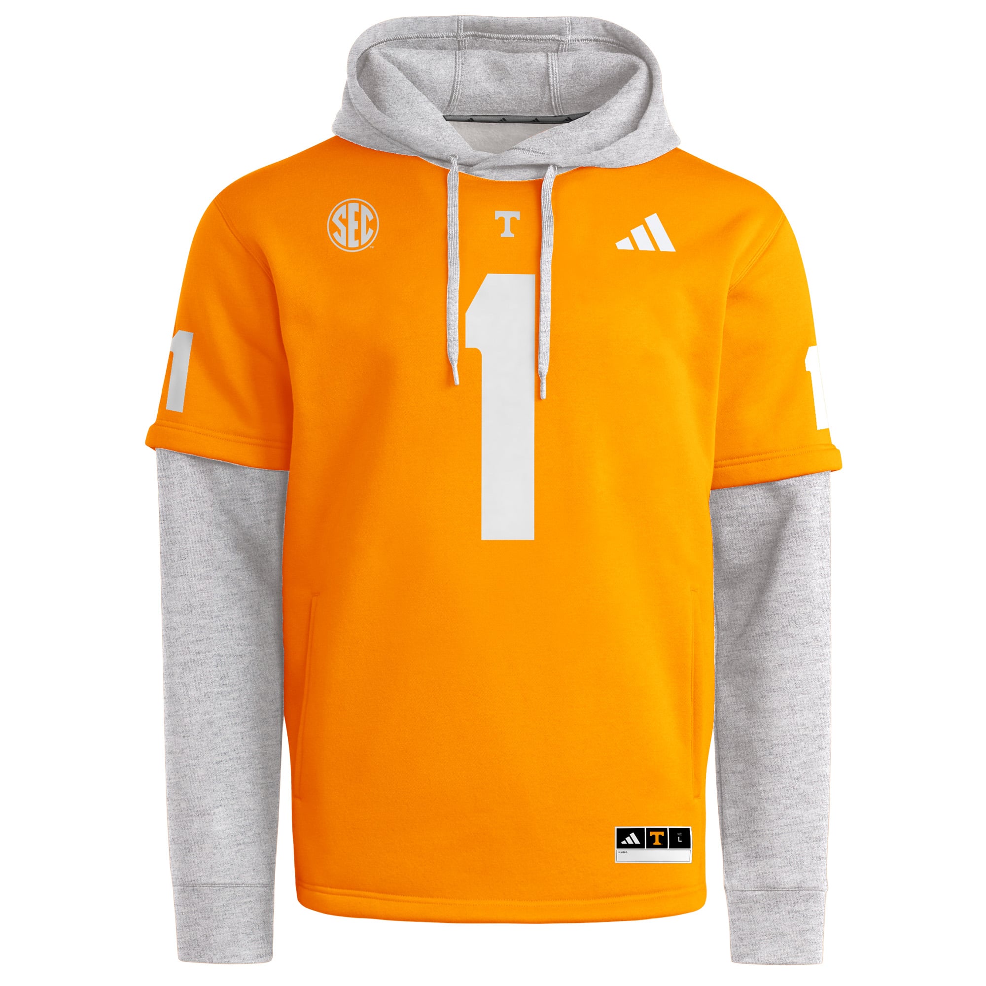 Men's adidas Tennessee Orange Volunteers Home Hooded Jersey