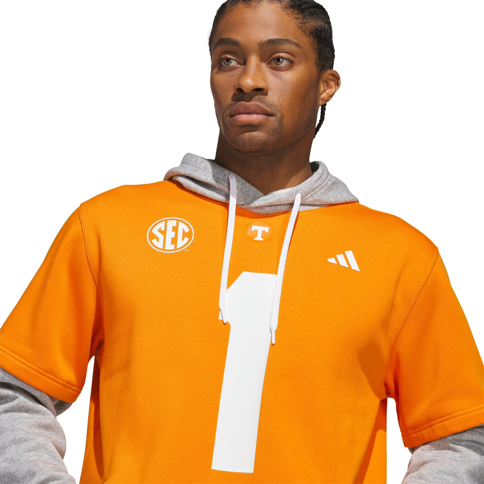 Men's adidas Tennessee Orange Volunteers Home Hooded Jersey