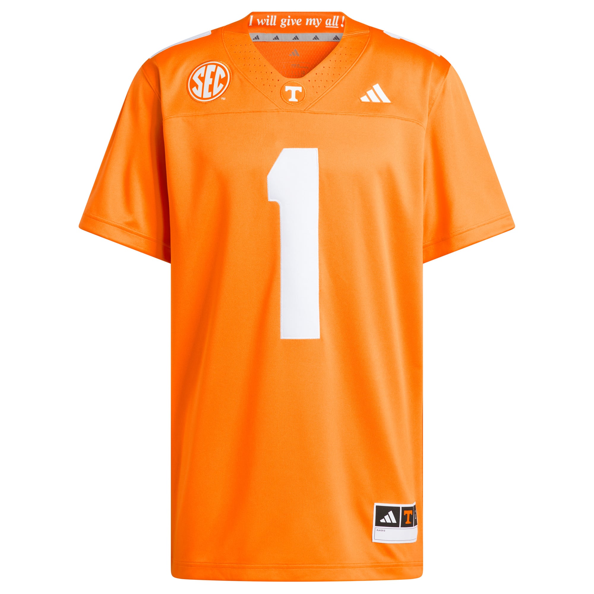Men's adidas Tennessee Orange Volunteers Home Premier Jersey