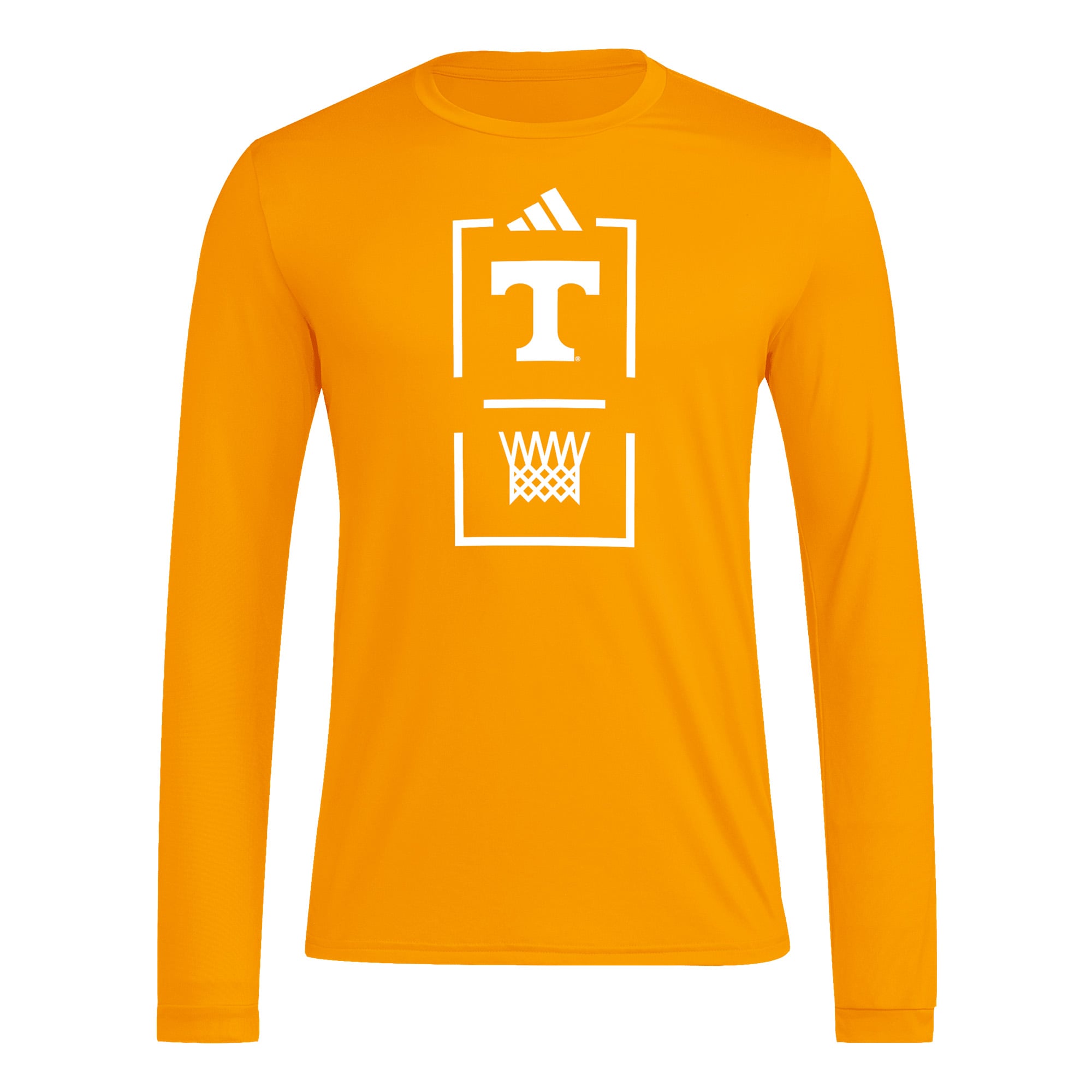 T-shirt à manches longues adidas Tennessee Orange Volunteers pour homme, modèle AEROREADY d'avant-match