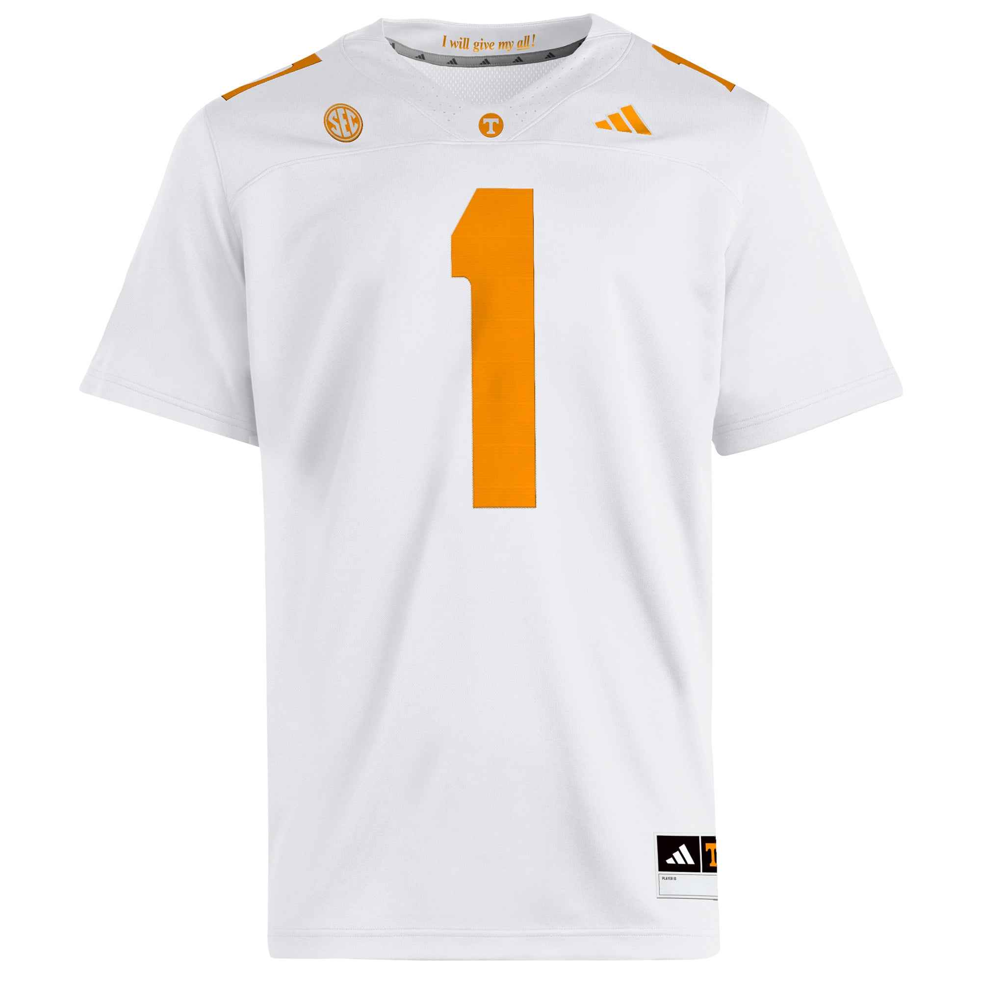 Men's adidas White Tennessee Volunteers Away Premier Jersey