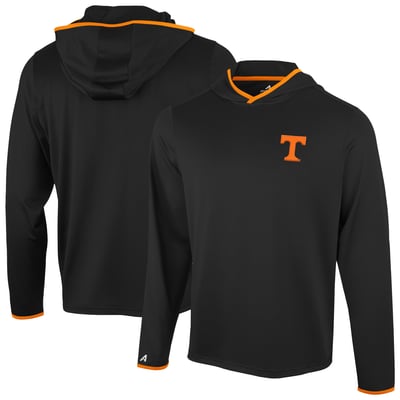  Tennessee Volunteers Antigua Brink Color Pop Long Sleeve Hoodie T-Shirt - Black