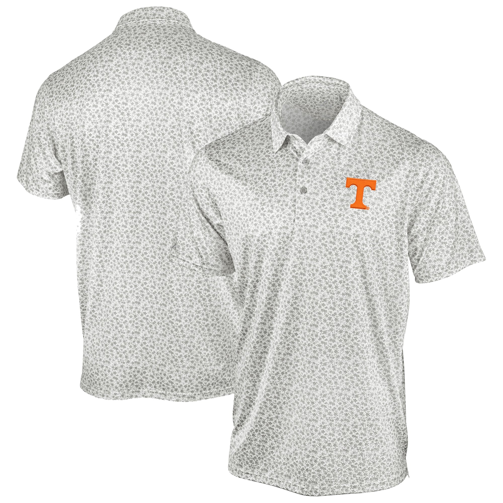 Polo Flourish Antigua gris pour hommes, Tennessee Volunteers