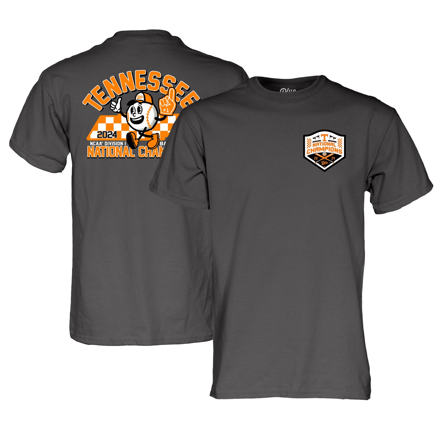 Men's Blue 84 Charcoal Tennessee Volunteers 2024 NCAA Men's