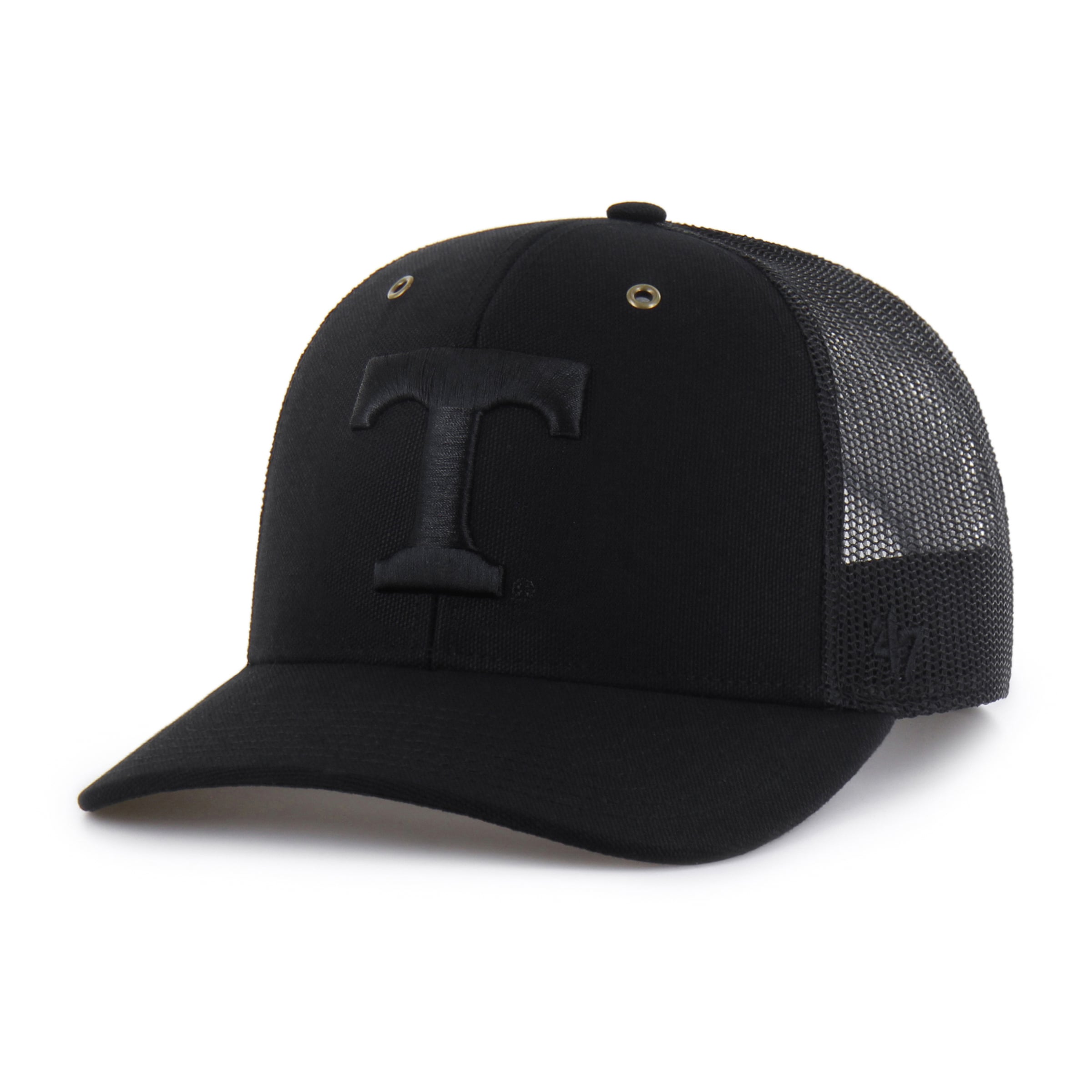 Men's Carhartt x '47 Black Tennessee Volunteers Trucker Adjustable Hat