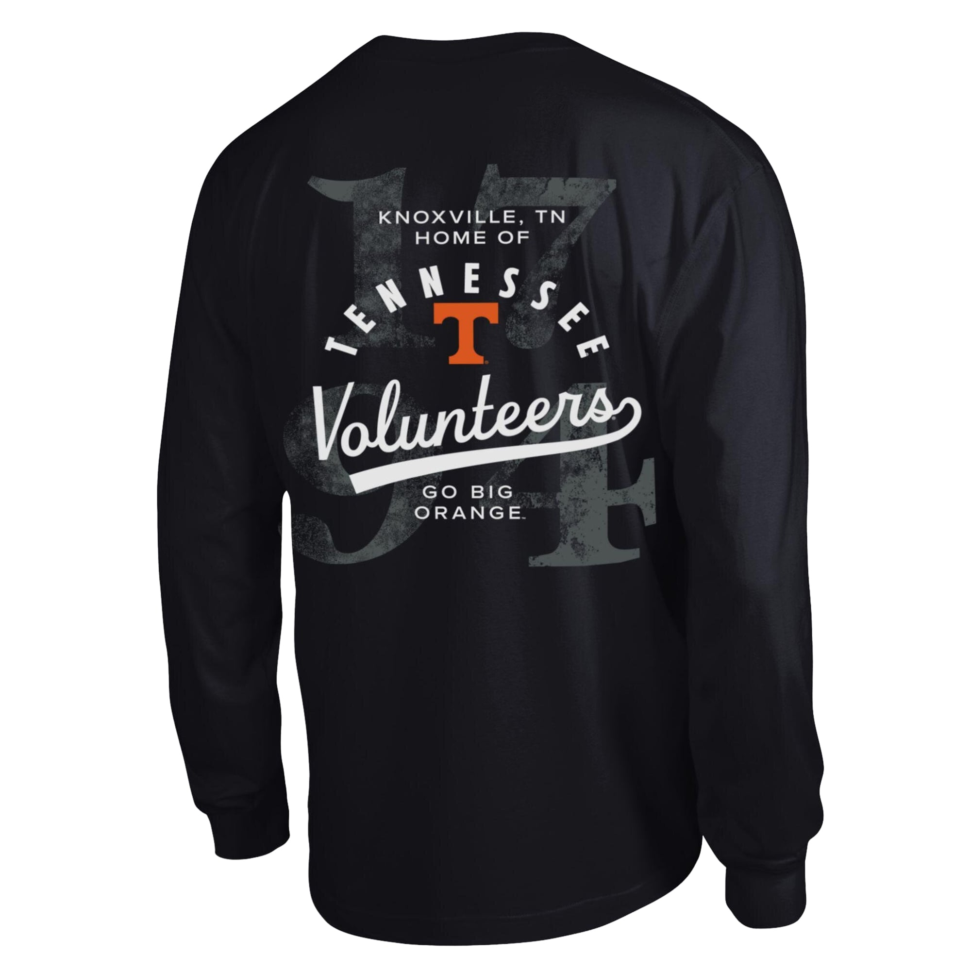 Men's Champion Black Tennessee Volunteers Laminated All-Star Long Sleeve T-Shirt