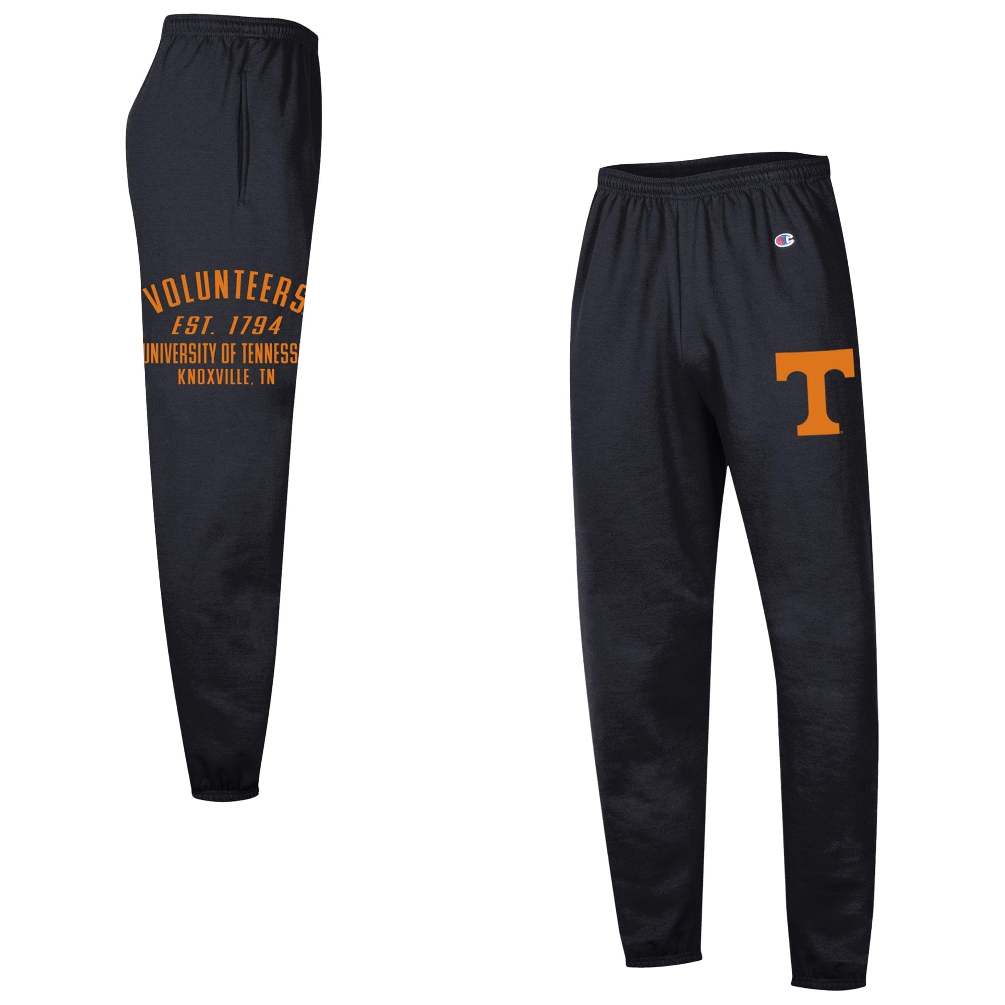 Men's Champion Black Tennessee Volunteers Powerblend Banded Fleece Sweatpants