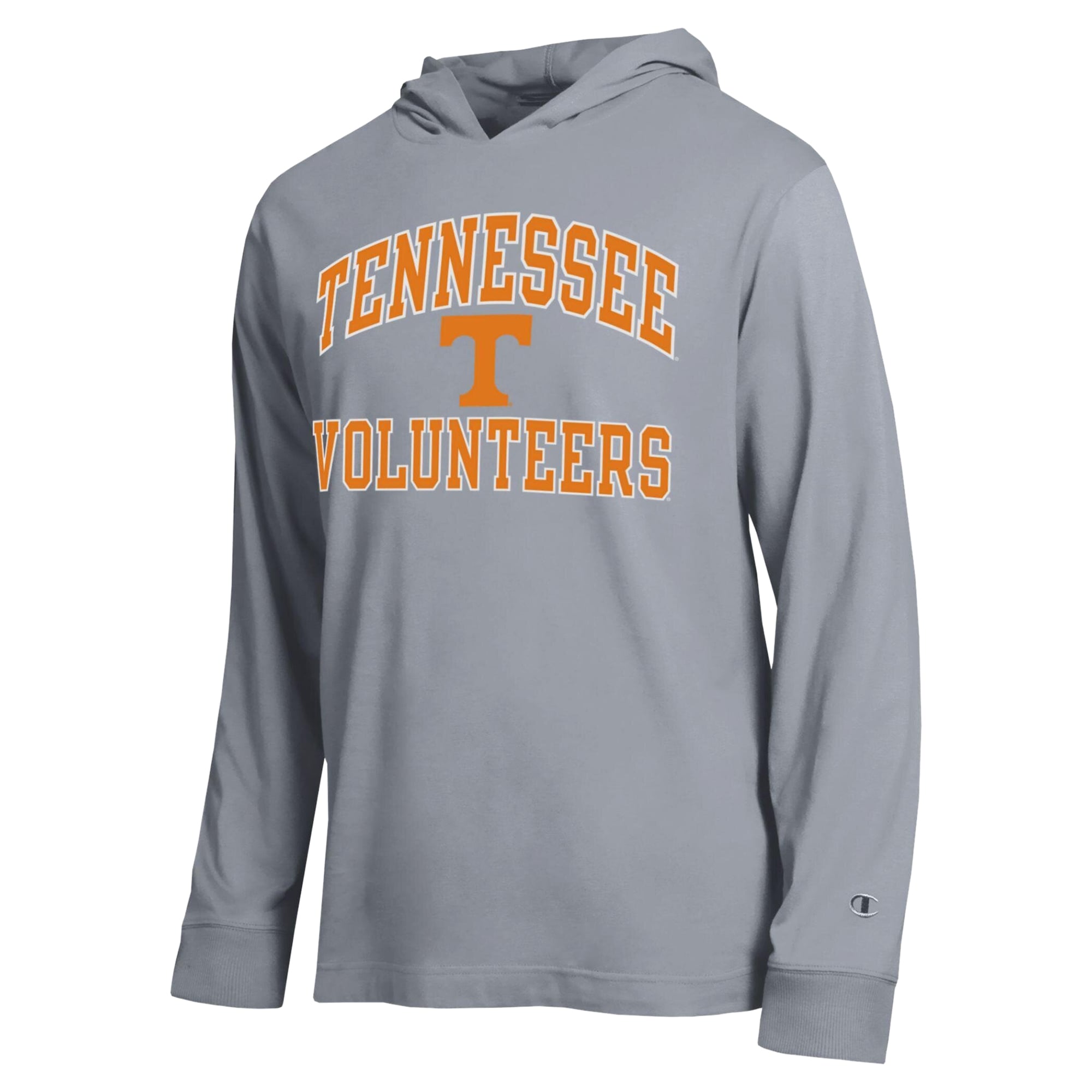 Men's Champion Heather Gray Tennessee Volunteers High Motor All-Star Long Sleeve Hooded T-Shirt