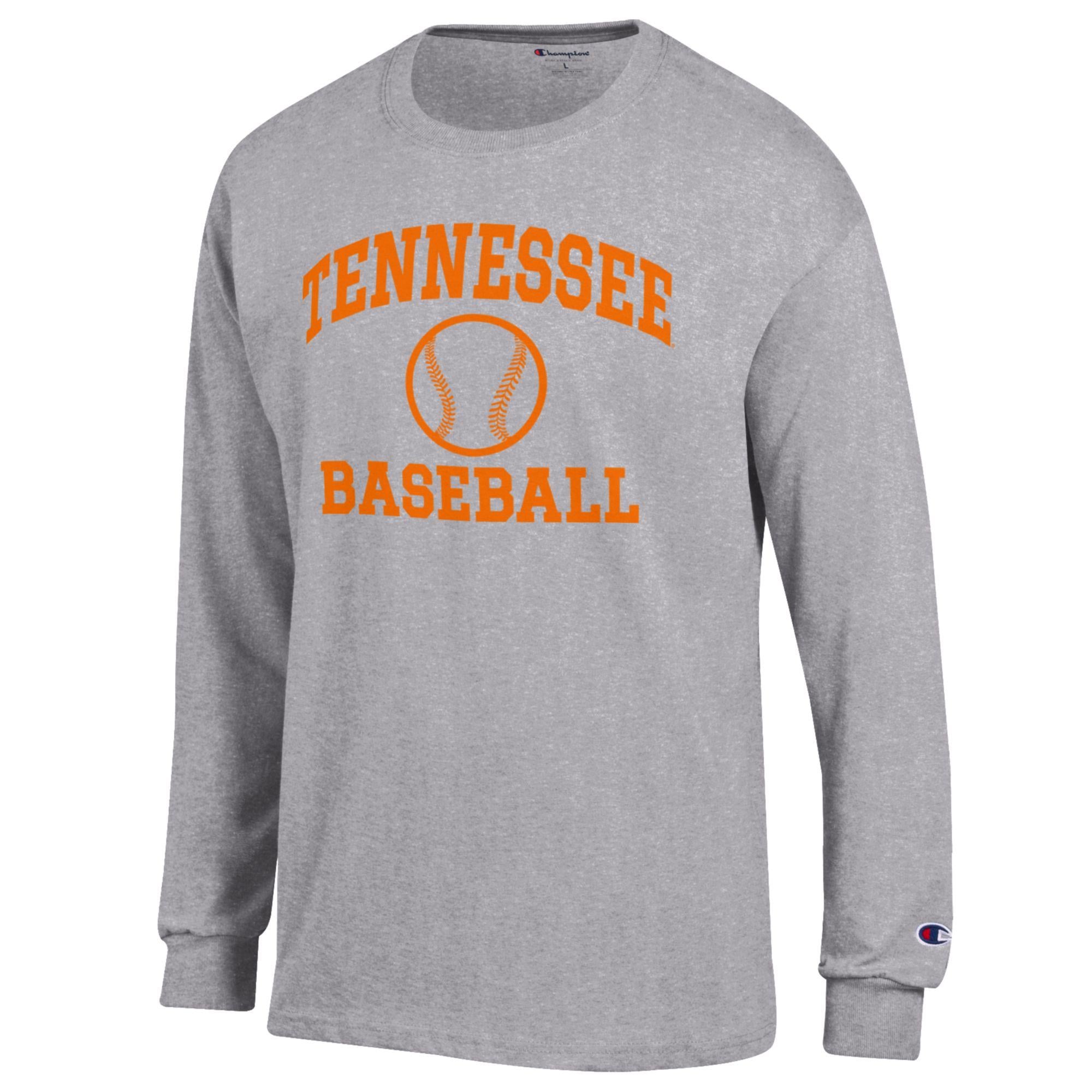 Men's Champion Heathered Gray Tennessee Volunteers Baseball Icon