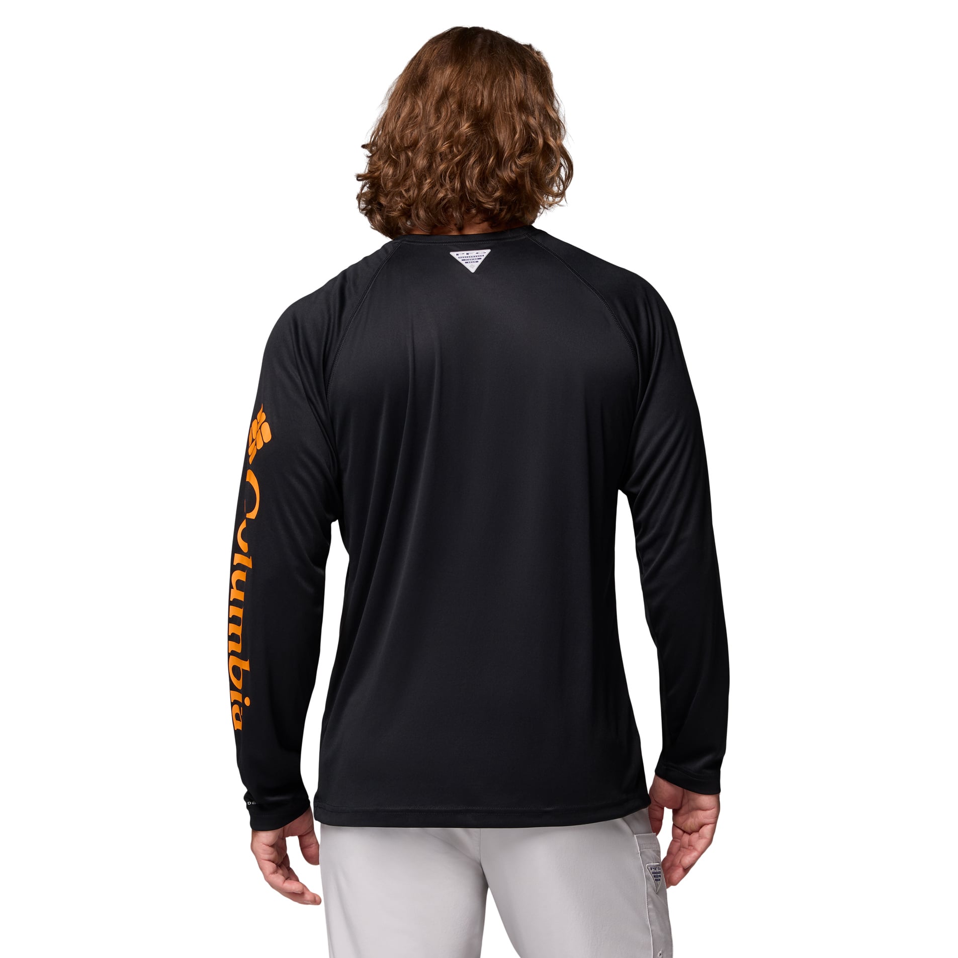 T-shirt à manches longues raglan Columbia Charcoal Tennessee Volunteers Terminal Tackle Omni-Shade pour homme