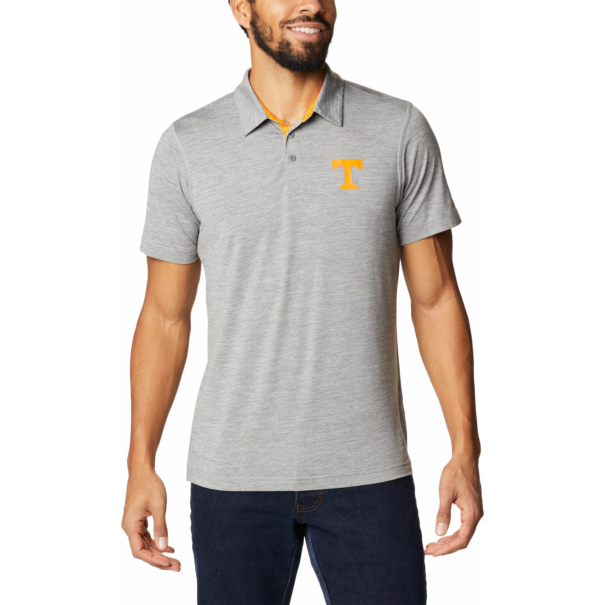 Men's Columbia Tennessee Orange Volunteers Trail Omni-Shade Polo