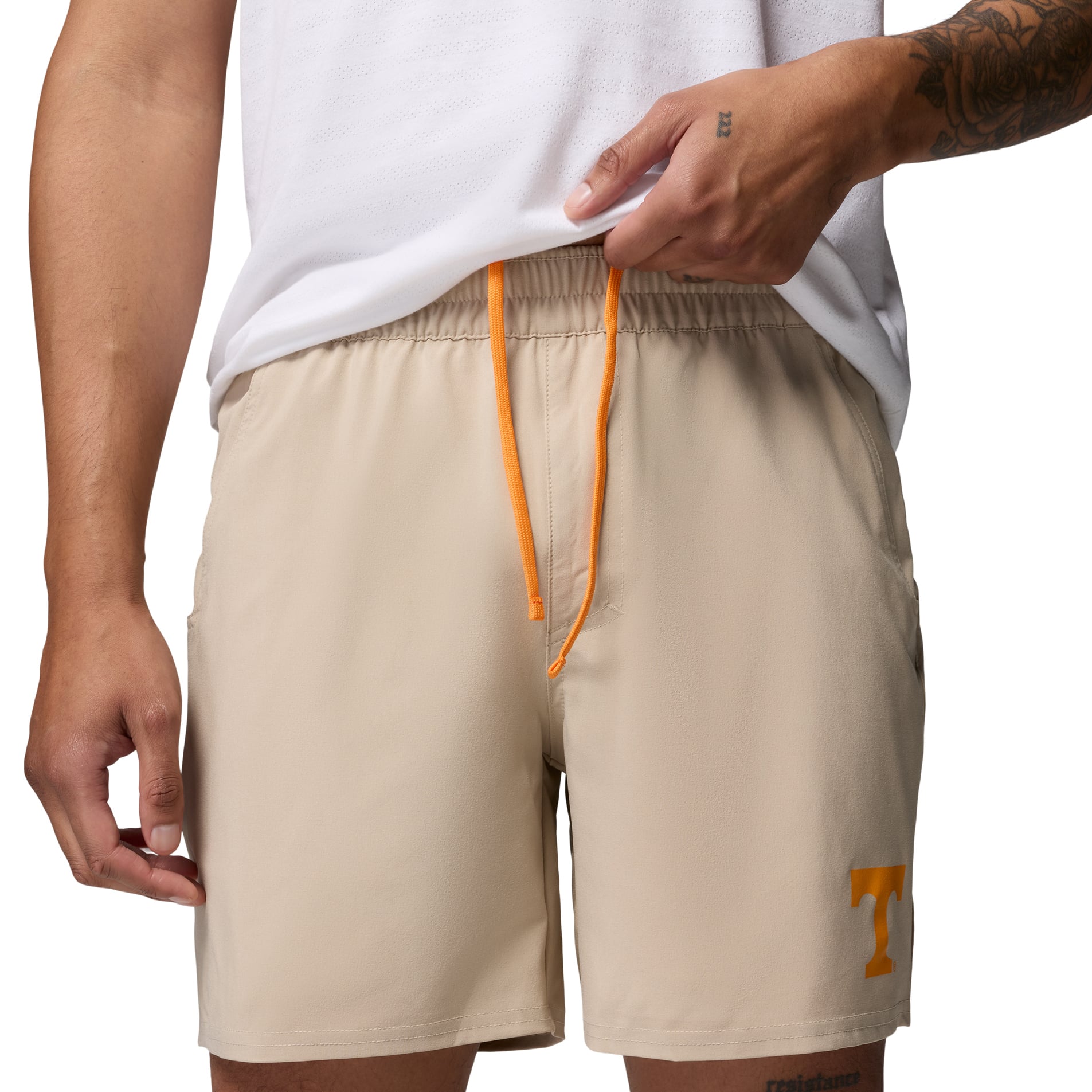 Men's Columbia Natural Tennessee Volunteers PFG Terminal Roamer™ Omni-Shade™ Stretch Shorts