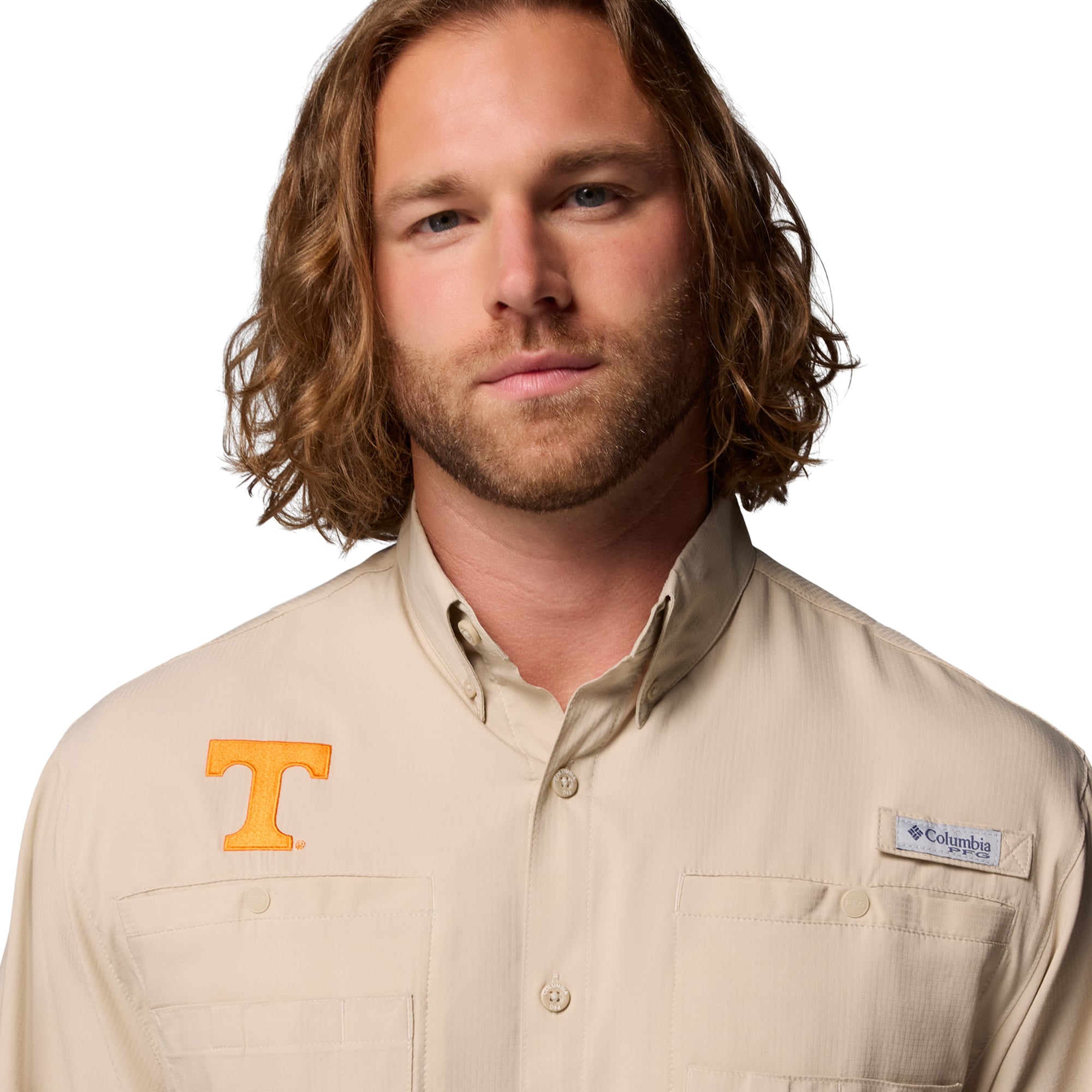 Maillot Columbia Tenn Orange Tennessee Volunteers PFG Tamiami pour homme