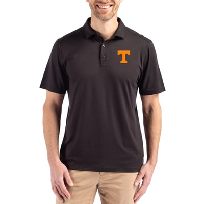 Tennessee Volunteers Cutter & Buck Coastline Epic Comfort Eco Recycled Polo - Black