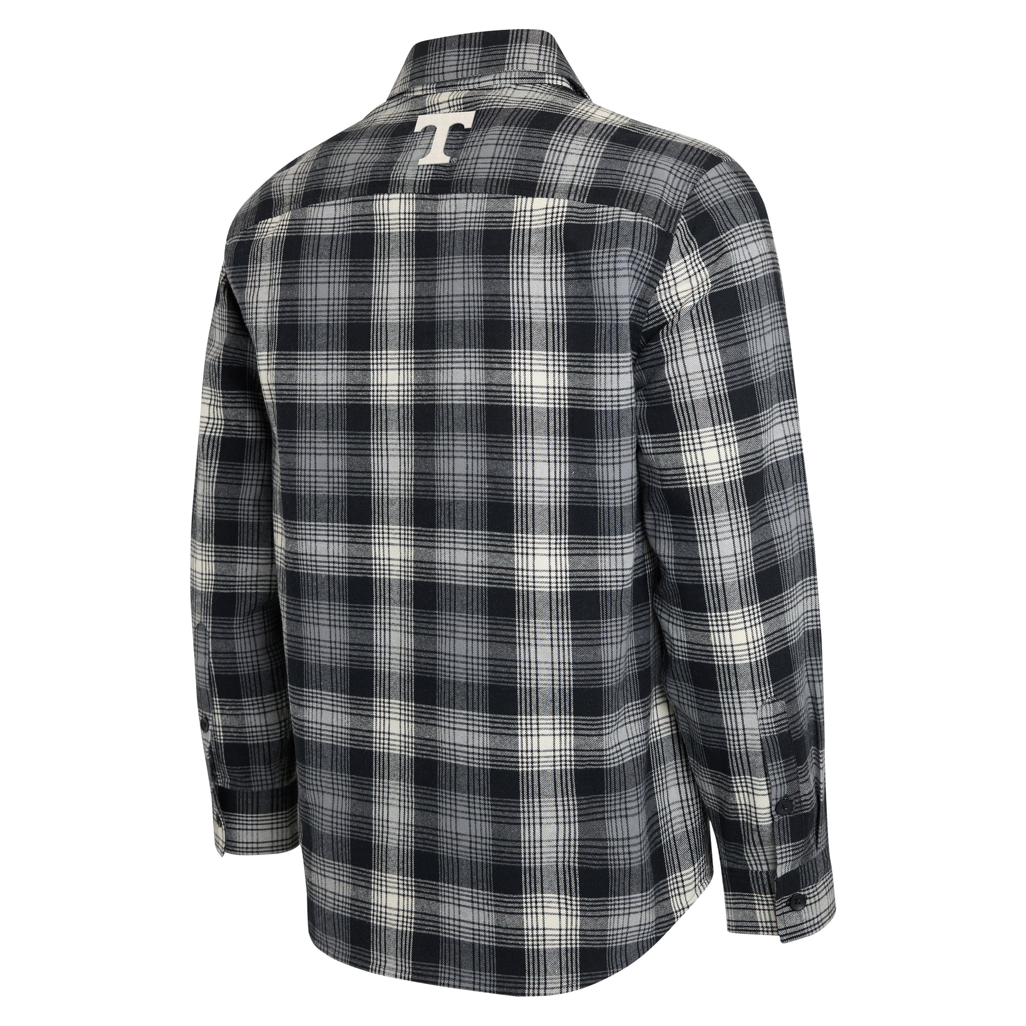 Chemise à carreaux manches longues boutonnée, collection Darius Rucker pour homme par Fanatics, Tennessee Volunteers, noire