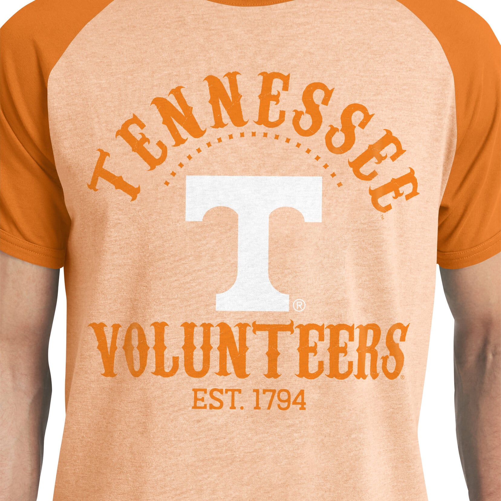 Collection Darius Rucker pour hommes par Fanatics Tennessee Orange T-shirt raglan Volunteers