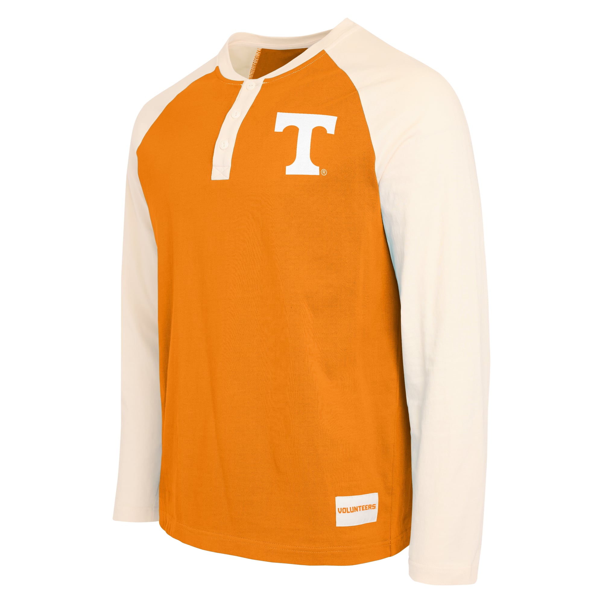 Collection Darius Rucker pour homme par Fanatics Tennessee - T-shirt Henley à manches longues raglan orange/blanc des Volunteers