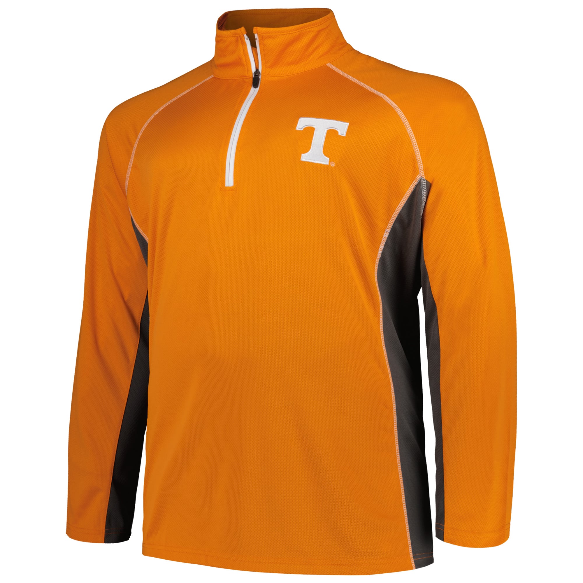 Veste raglan à quart de zip Fanatics Tennessee Volunteers orange pour homme, grandes tailles