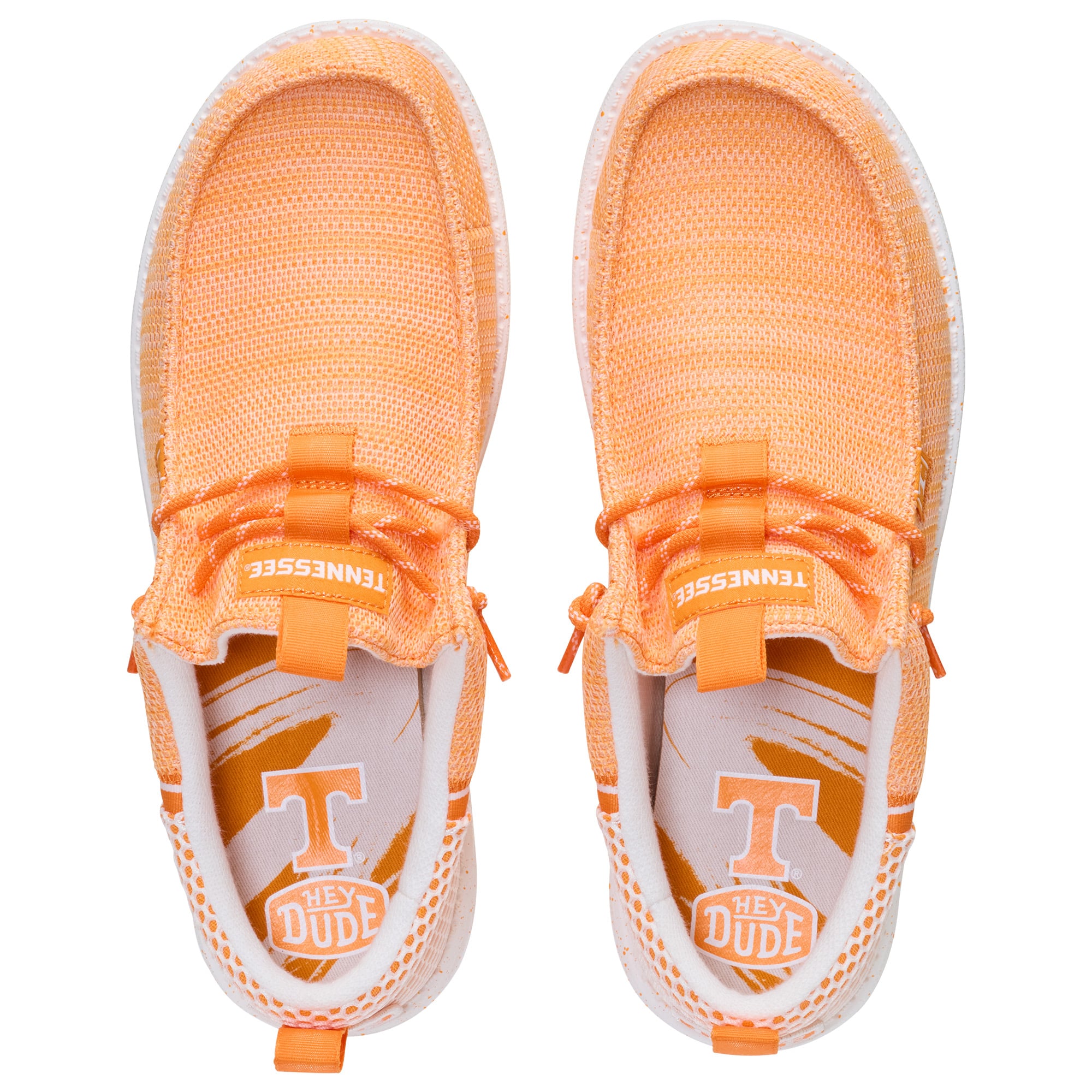 Men's Hey Dude Tennessee Orange Volunteers Wally Stretch Sox Shoes