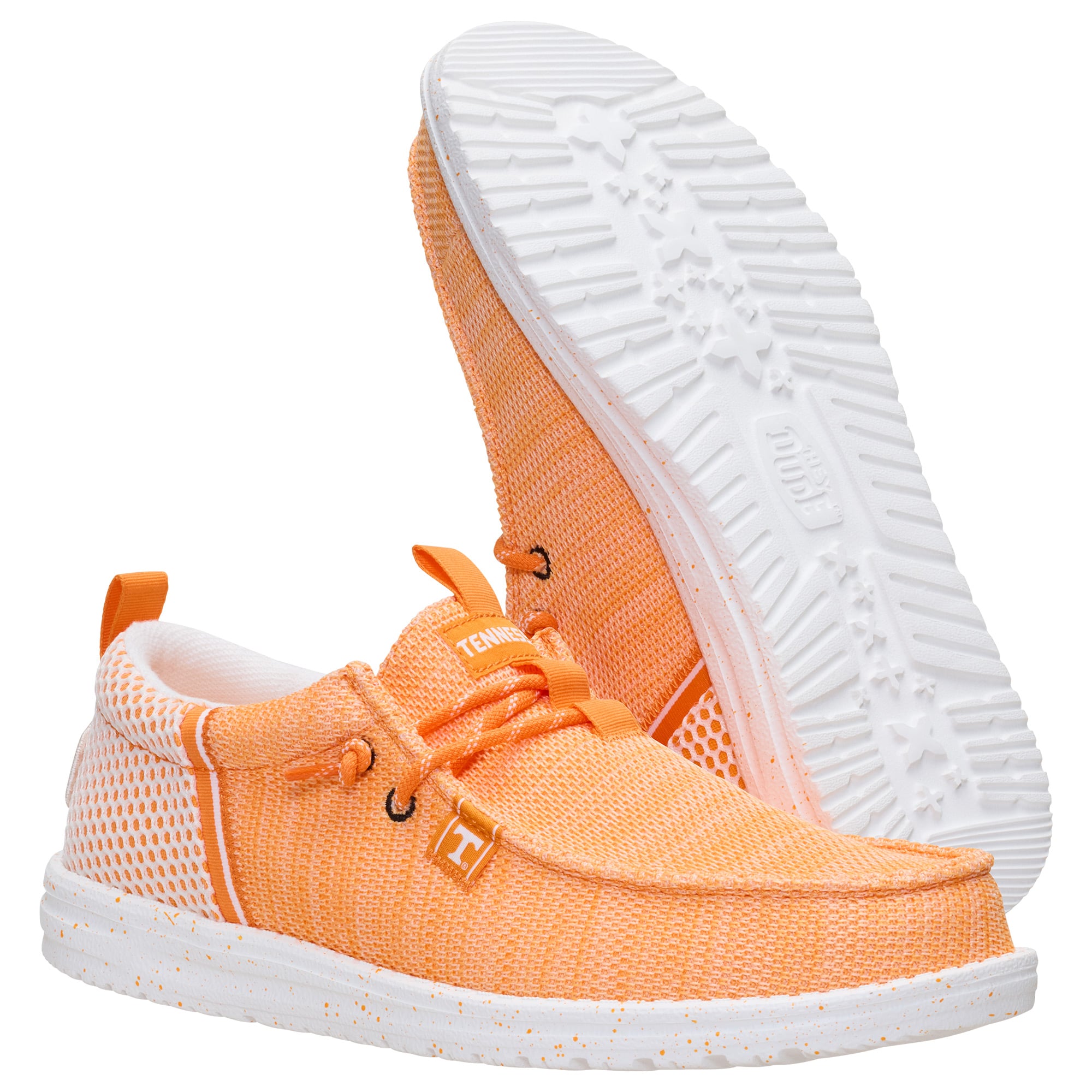 Men's Hey Dude Tennessee Orange Volunteers Wally Stretch Sox Shoes