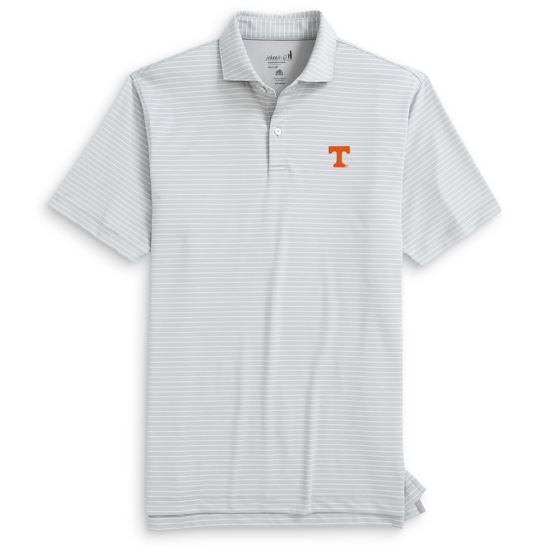 Polo rayé Beau gris Tennessee Volunteers pour homme de johnnie-O