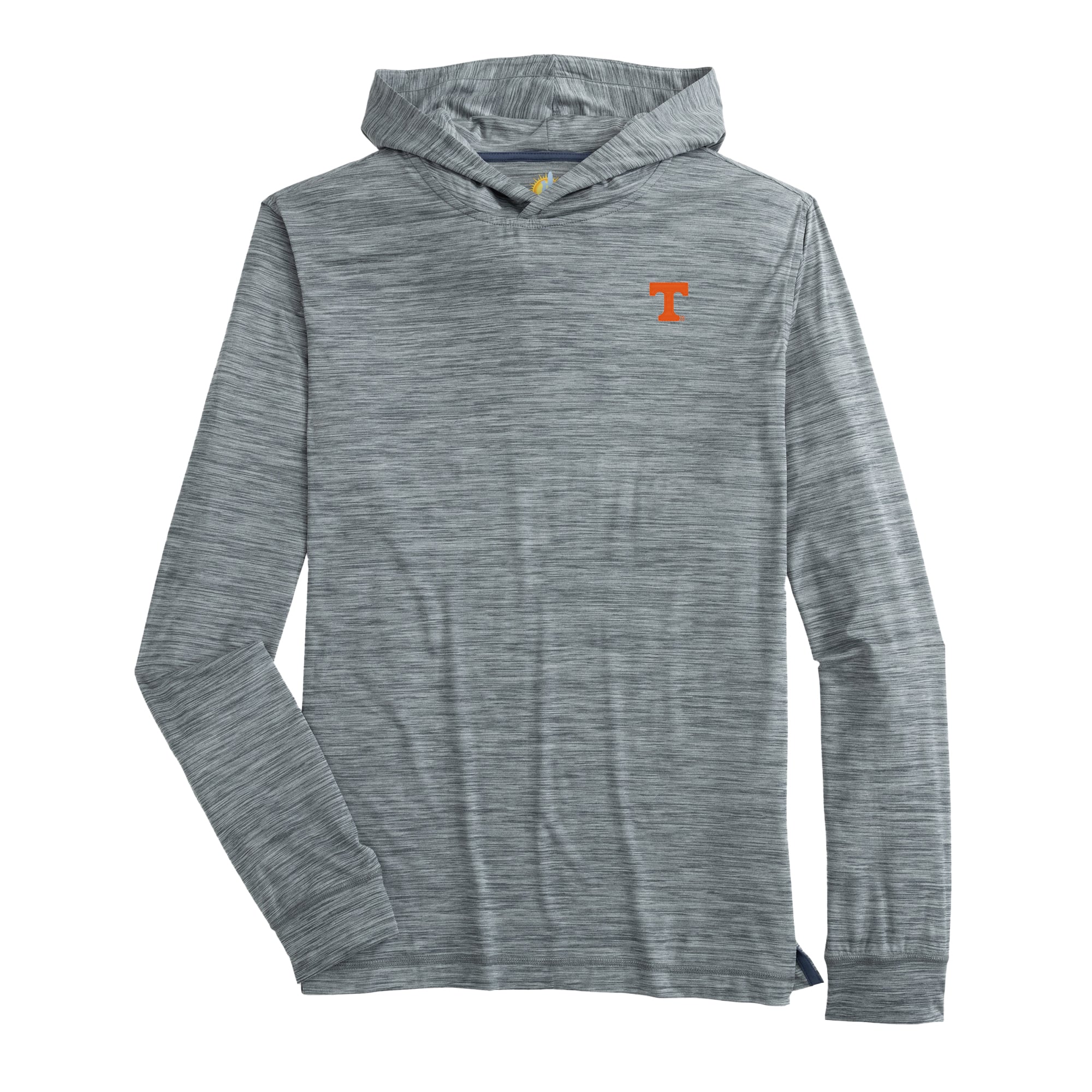 T-shirt à capuche manches longues pour homme johnnie-O Heather Black Tennessee Volunteers Talon