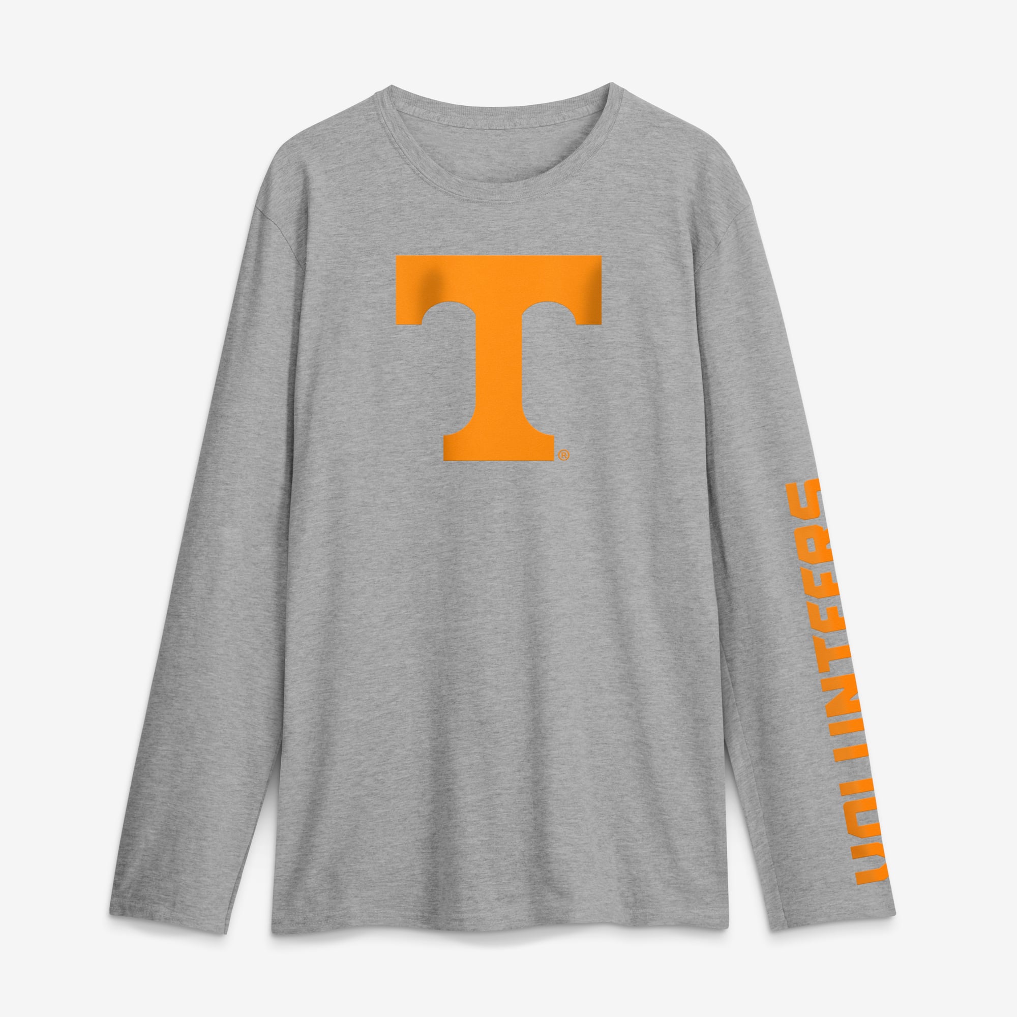Men's Logo Athletic Heather Gray Tennessee Volunteers Primary Long Sleeve T-Shirt