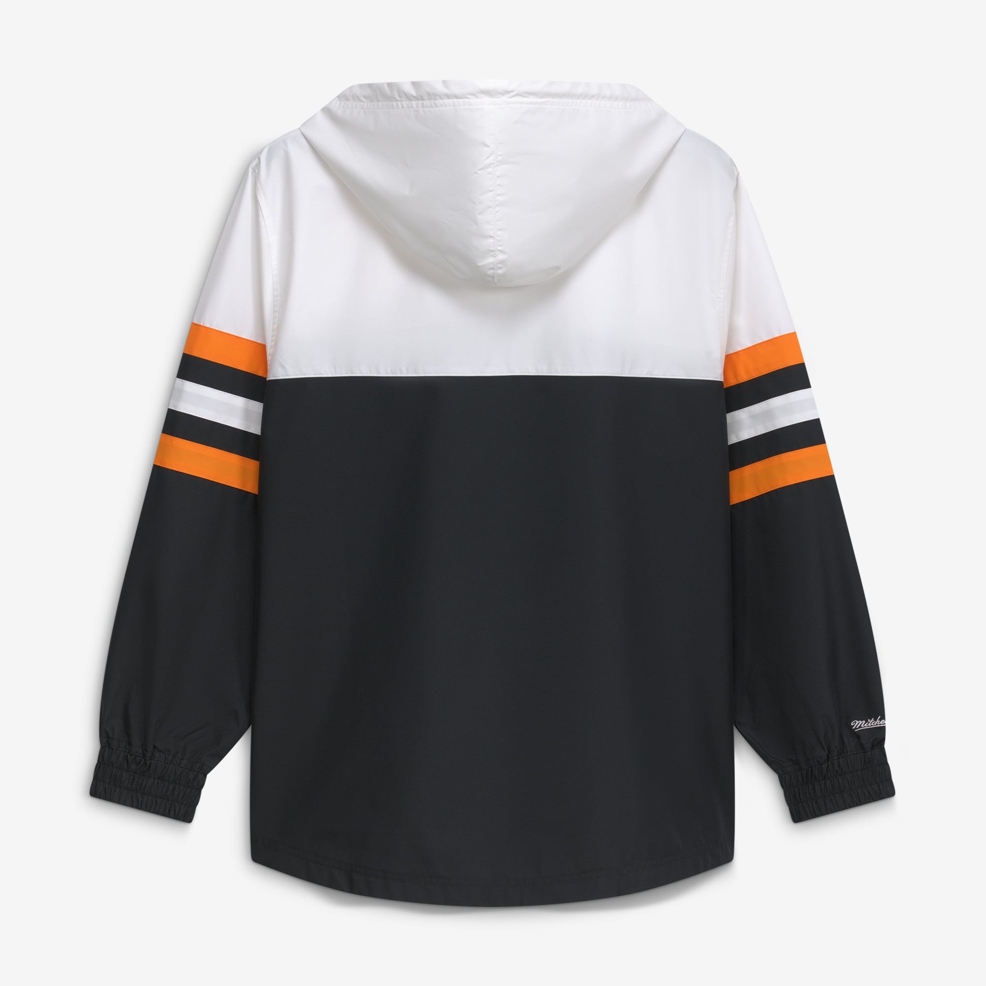 Men's Mitchell & Ness Black Tennessee Volunteers Head Coach Lightweight Anorak Half-Zip Windbreaker