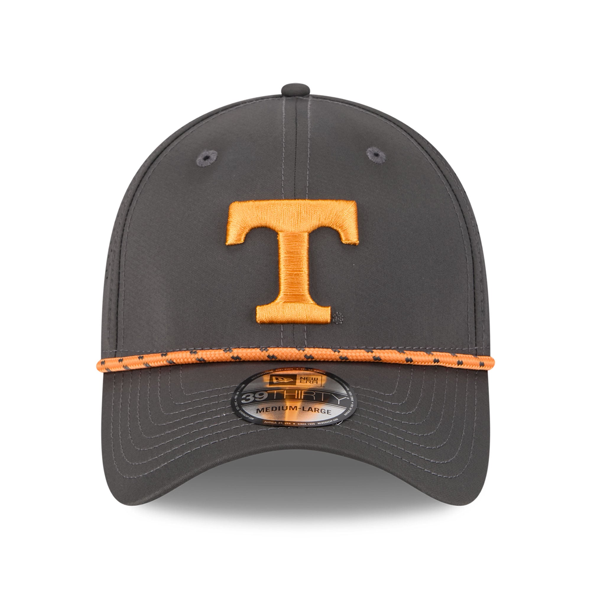 Casquette extensible New Era 39THIRTY pour homme, couleur anthracite, Tennessee Volunteers.