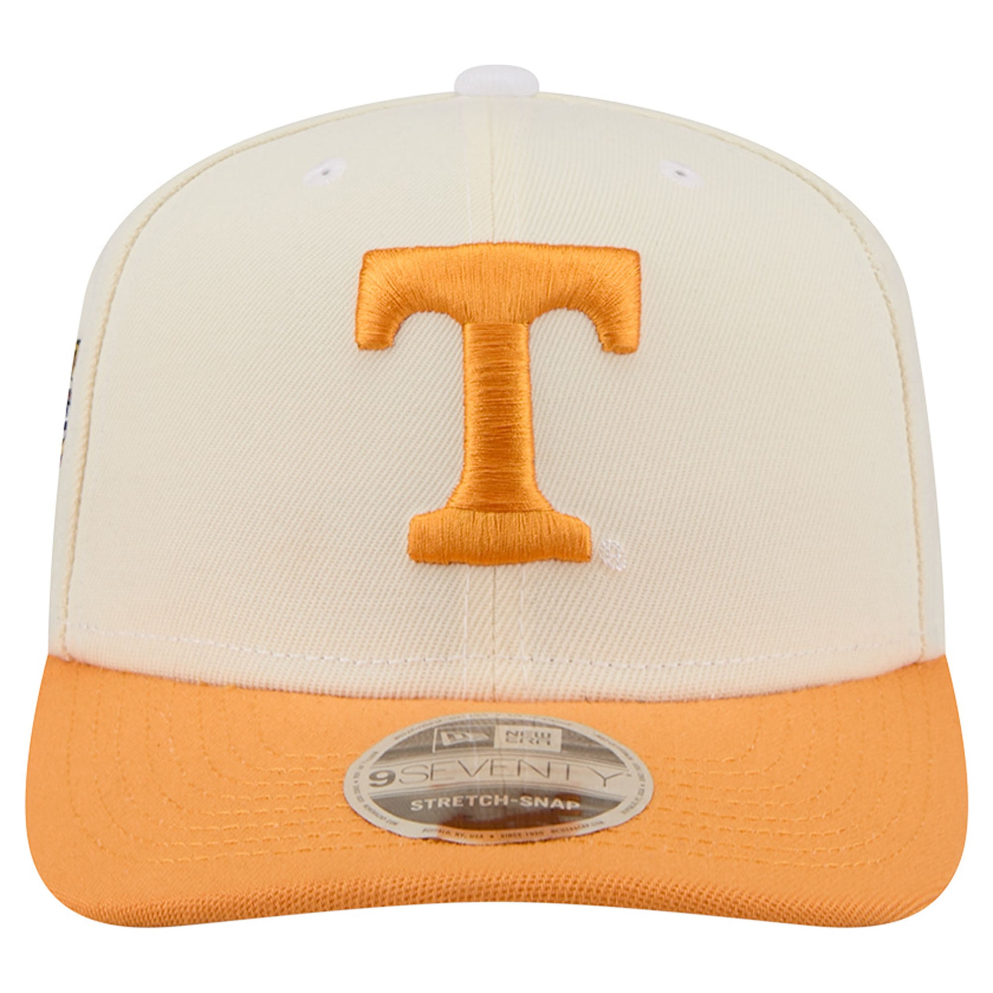 Men's New Era Cream/Tennessee Orange Tennessee Volunteers America's 250th 9SEVENTY Adjustable Hat