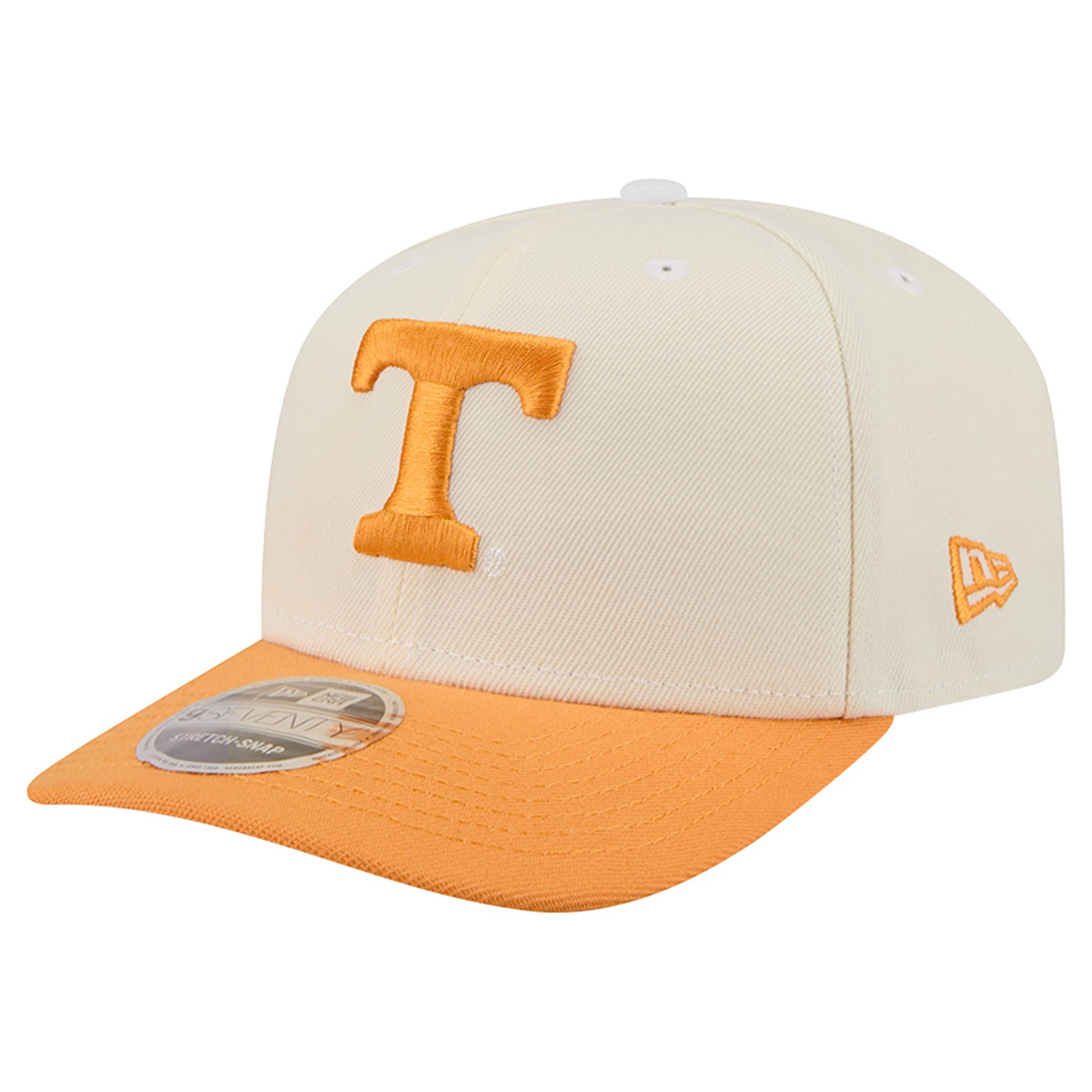 Men's New Era Cream/Tennessee Orange Tennessee Volunteers America's 250th 9SEVENTY Adjustable Hat