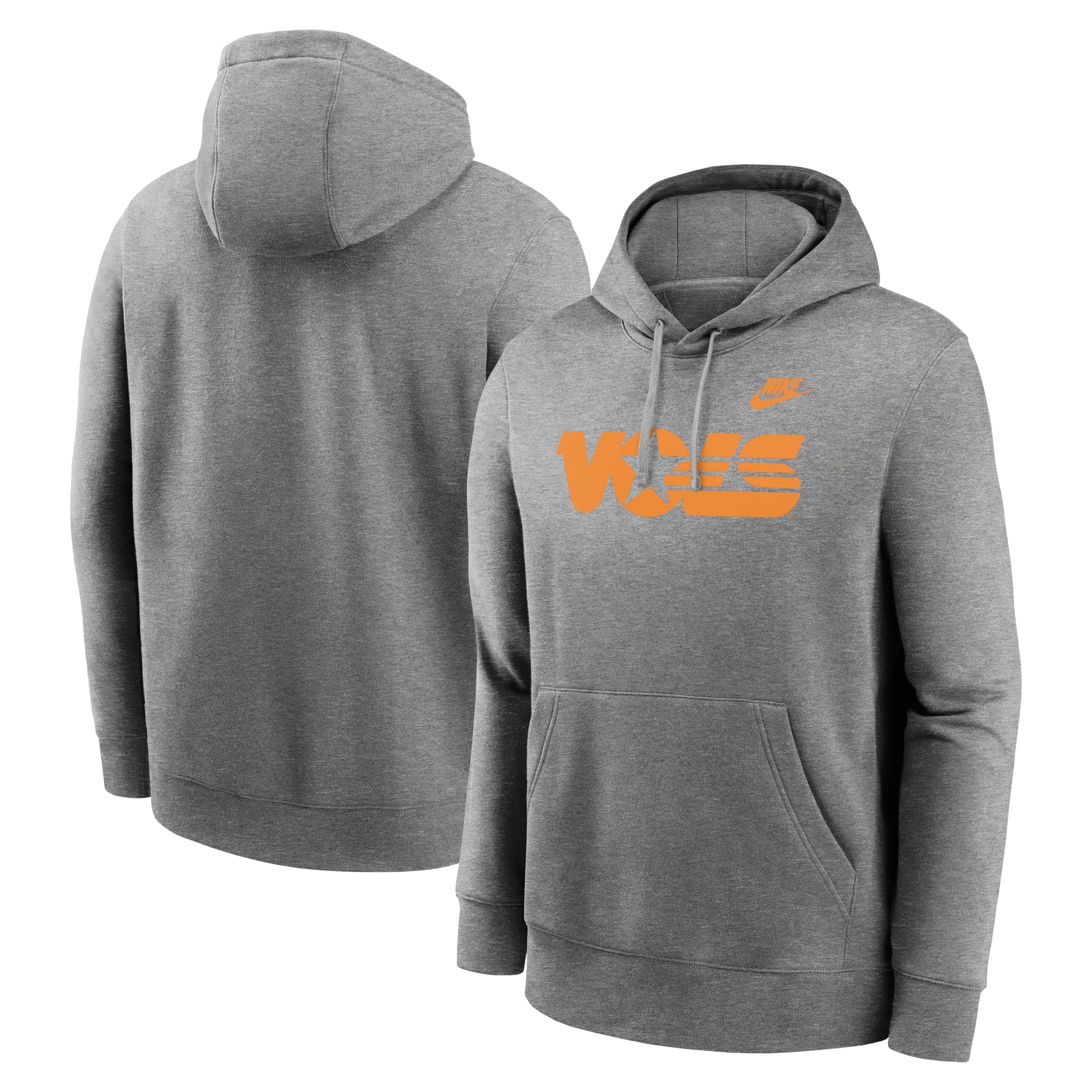 Men's Nike Tennessee Orange Volunteers Legacy Logo Club Fleece Pullover Hoodie
