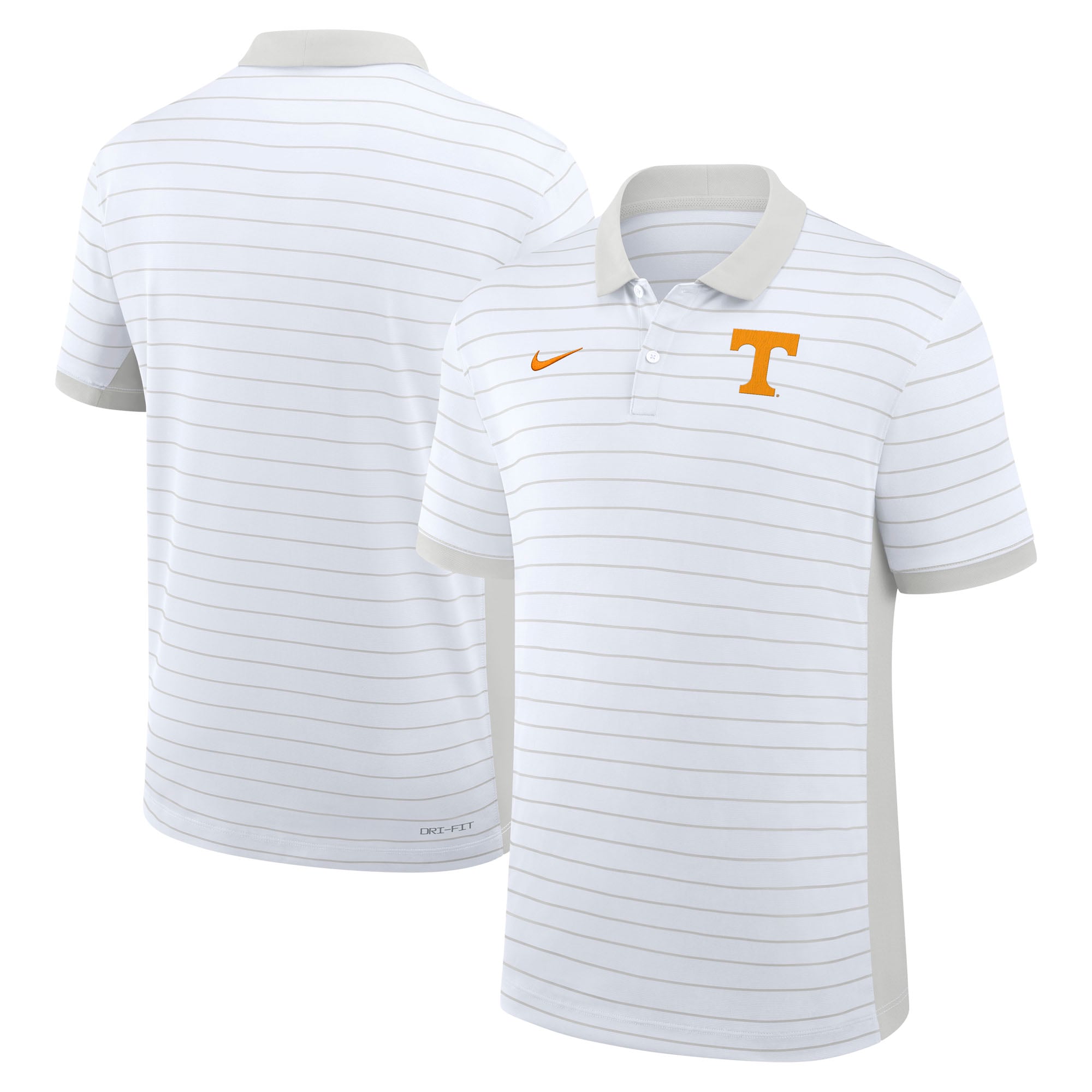 Men's Nike White Tennessee Volunteers 2026 Early Season Coaches Sideline Victory Stripe Dri-FIT Polo