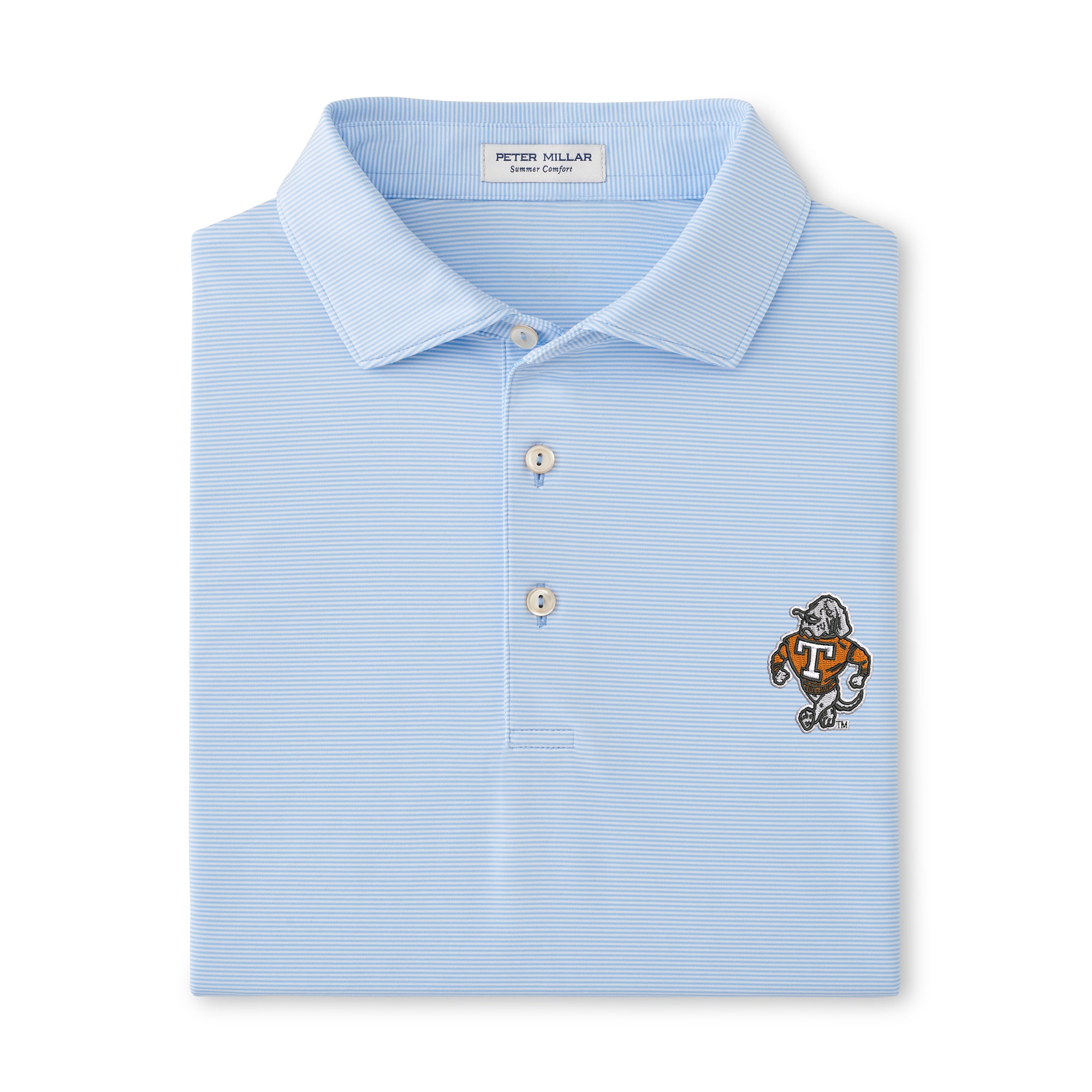 Polo de performance Peter Millar bleu clair Tennessee Volunteers Jubilee pour homme