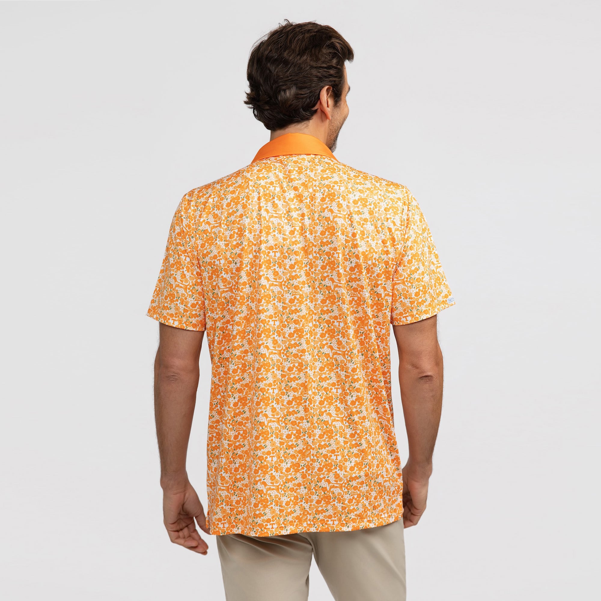 Men's Smith & Quinn Tennessee Orange Volunteers Poppies Teddy Polo