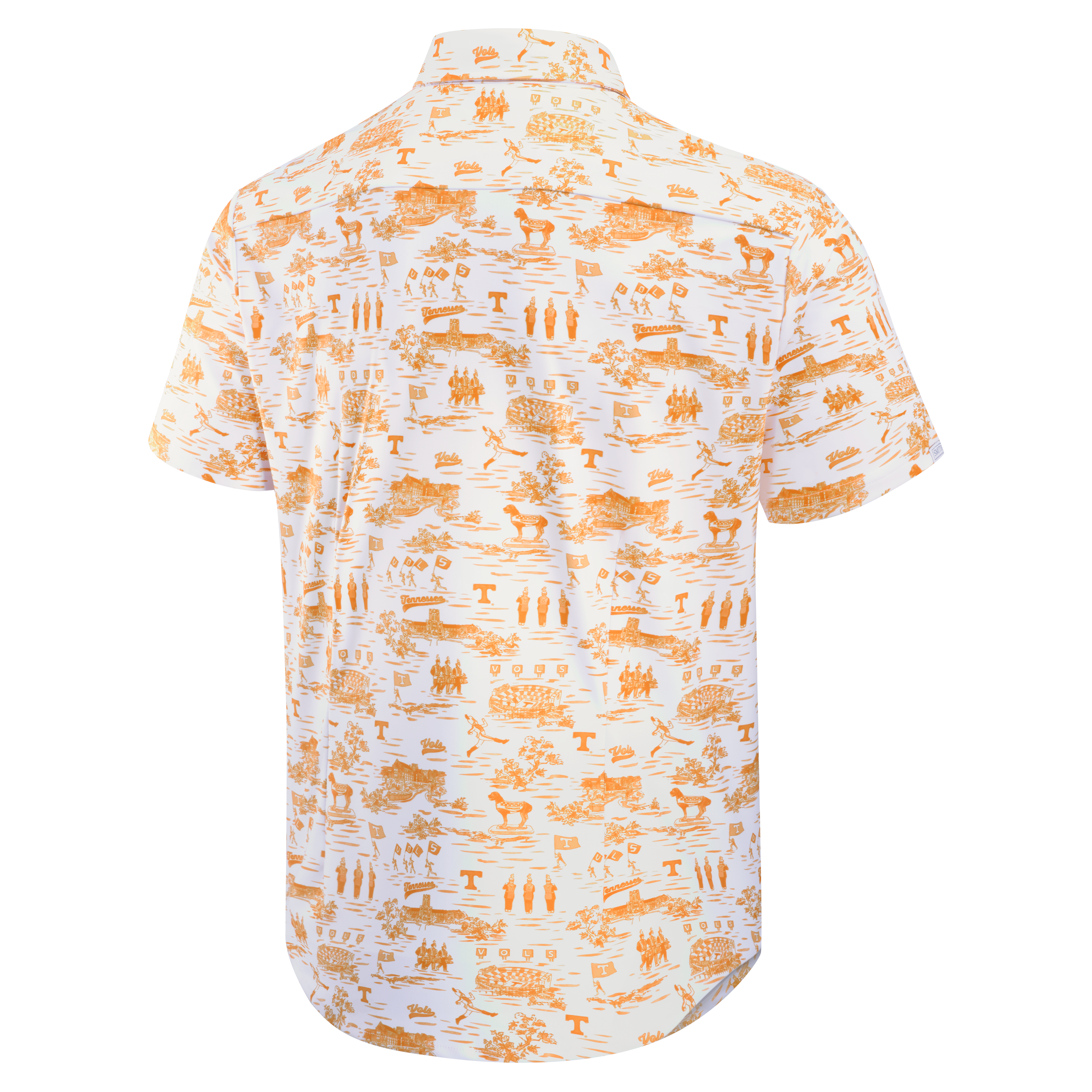 Men's Smith & Quinn White Tennessee Volunteers Toile Boatyard Button-Up Shirt