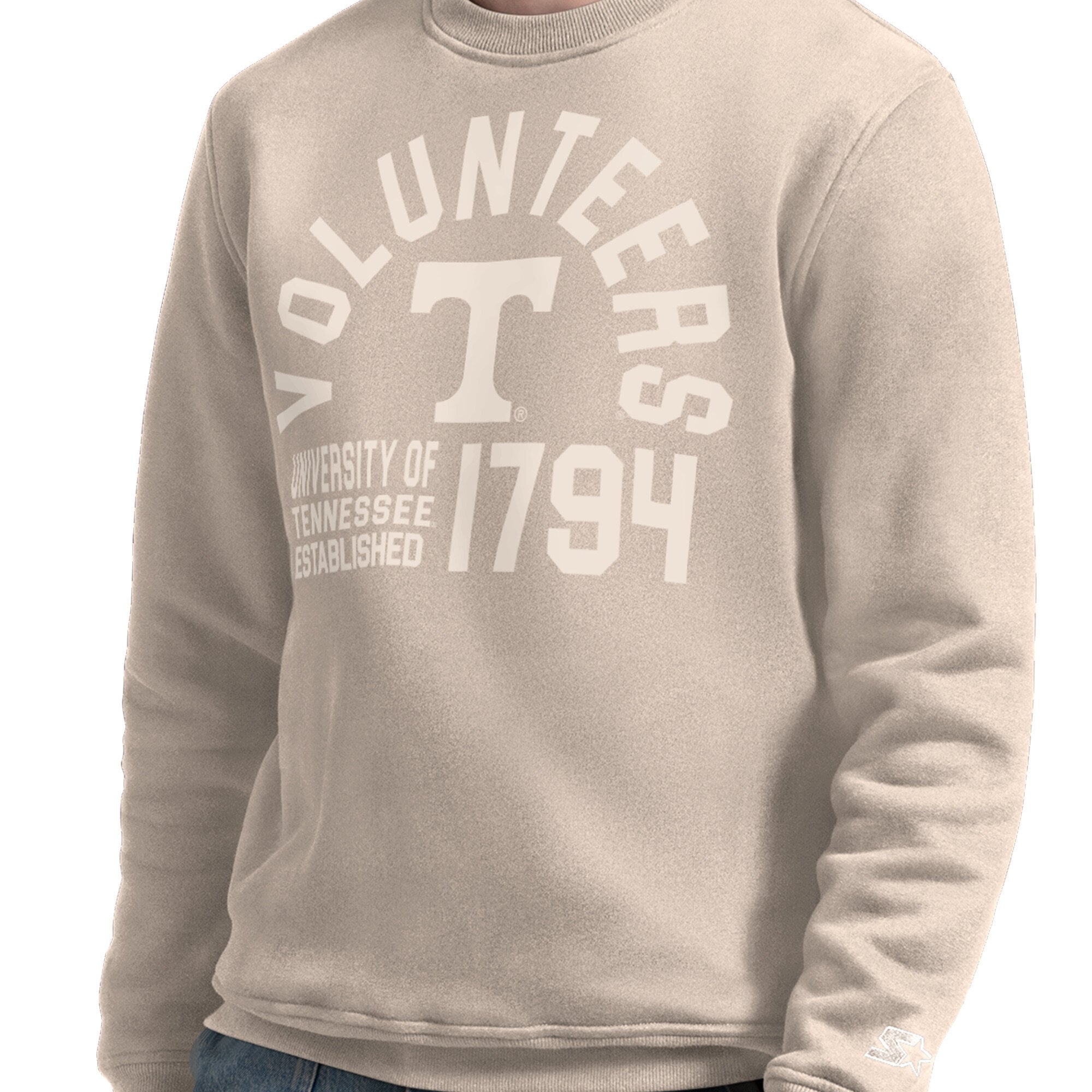 Sweat-shirt Starter beige pour homme, Tennessee Volunteers, après le match