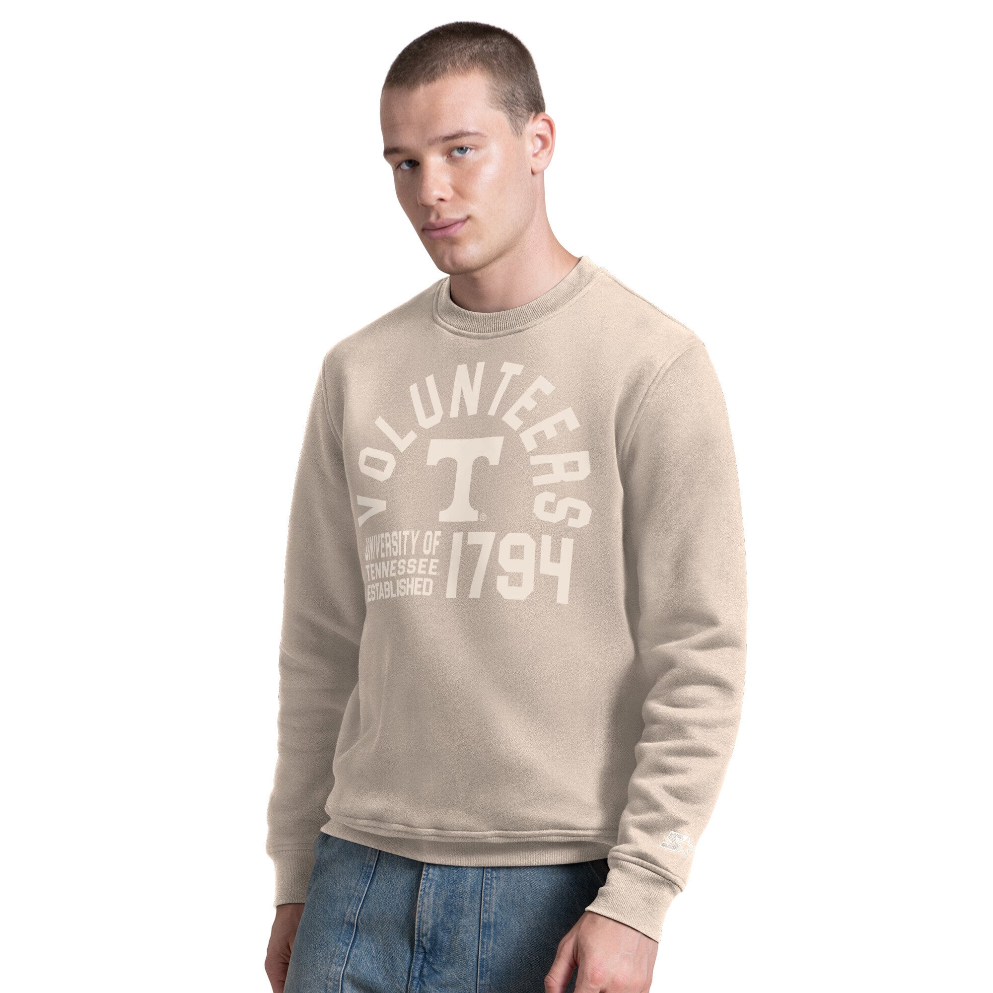 Sweat-shirt Starter beige pour homme, Tennessee Volunteers, après le match