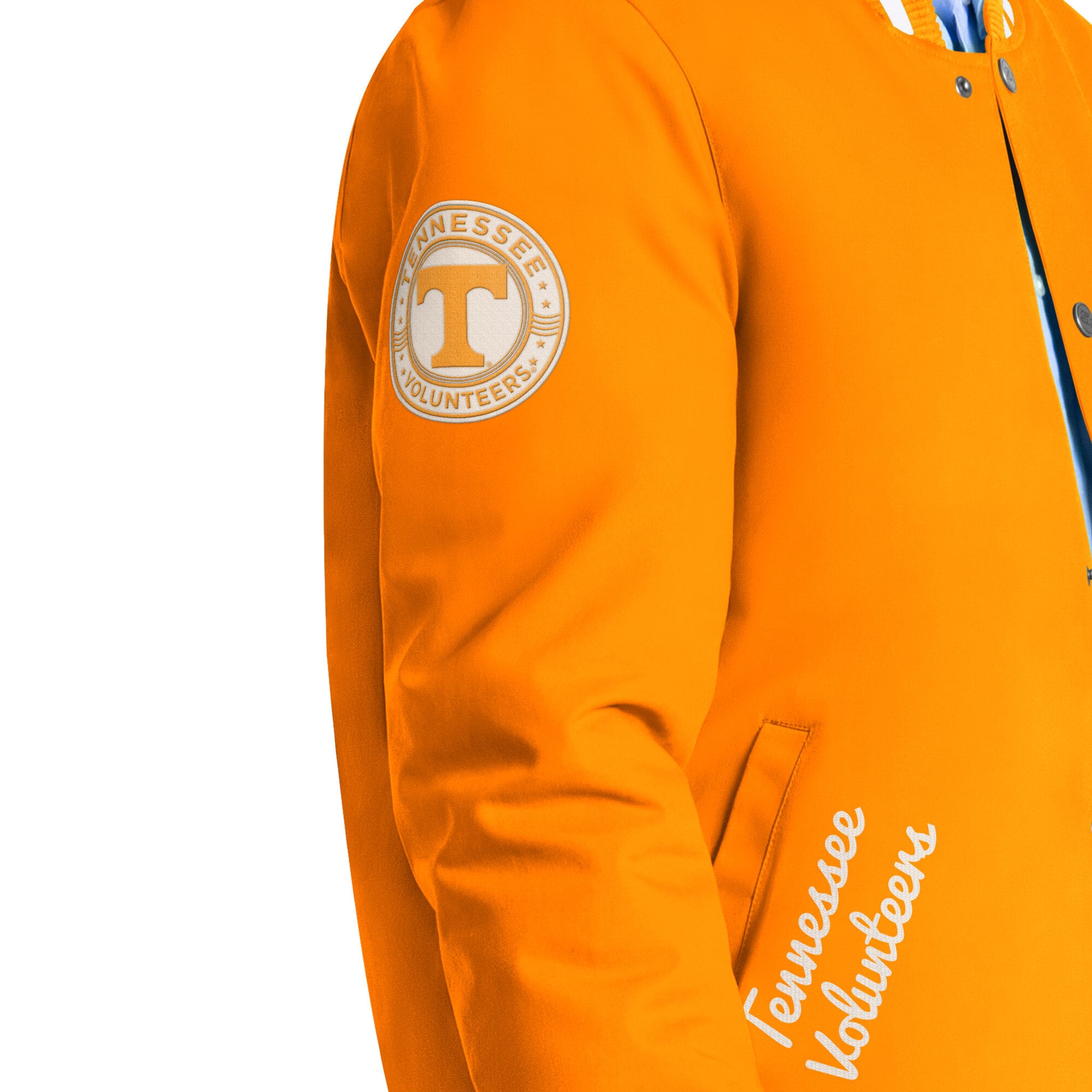 Men's Starter Tennessee Orange Volunteers Spectator Varsity Full Snap Jacket