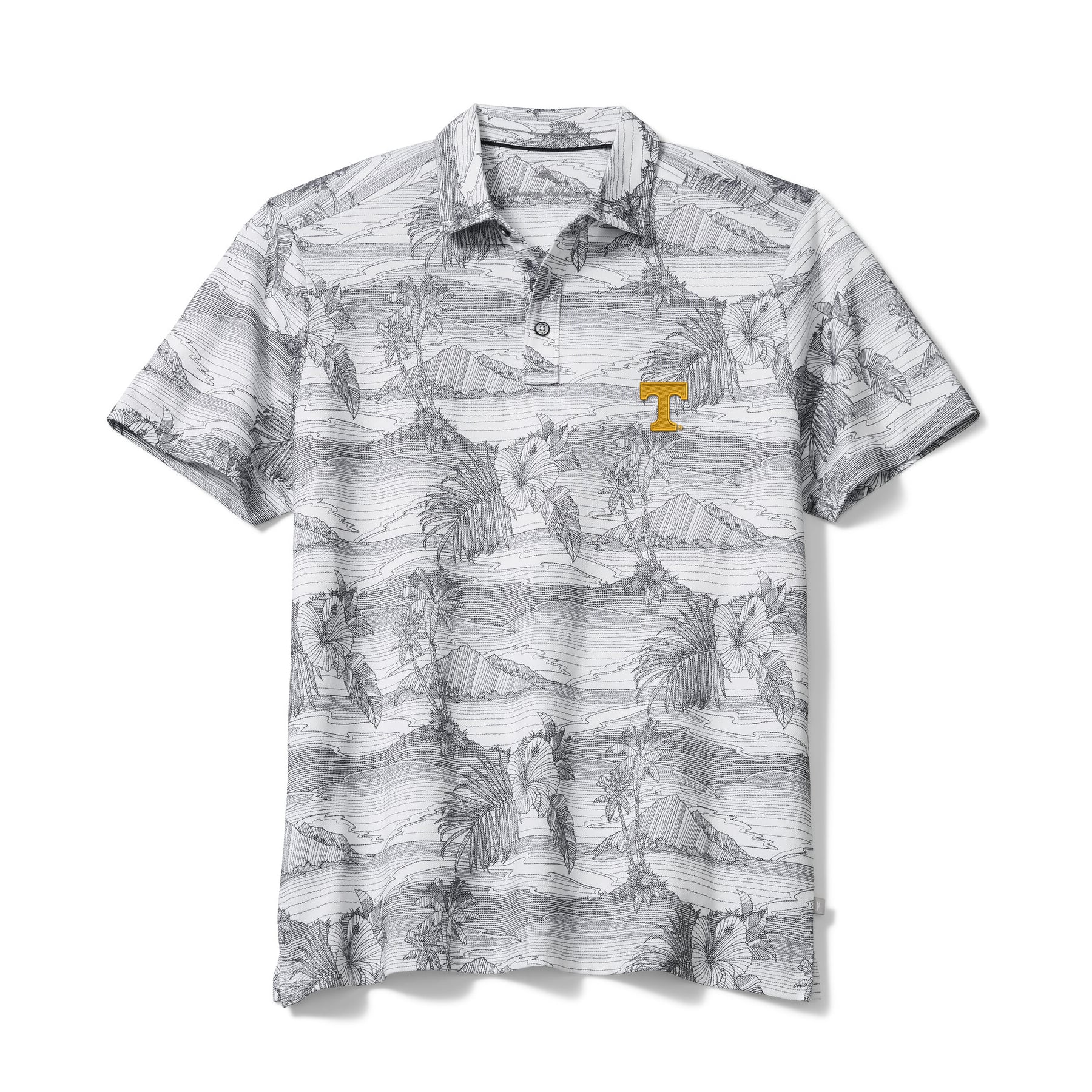 Polo Tommy Bahama gris Tennessee Volunteers Corsica Coast IslandZone pour homme