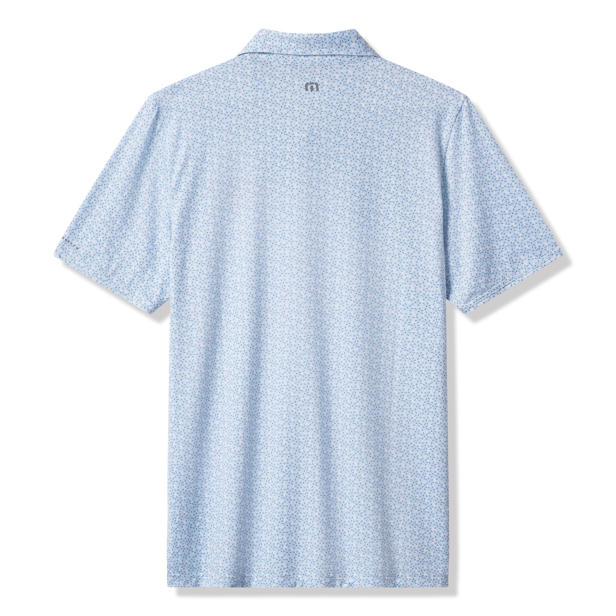 Polo homme TravisMathew blanc/bleu Tennessee Volunteers College Bound en mélange de trois matières