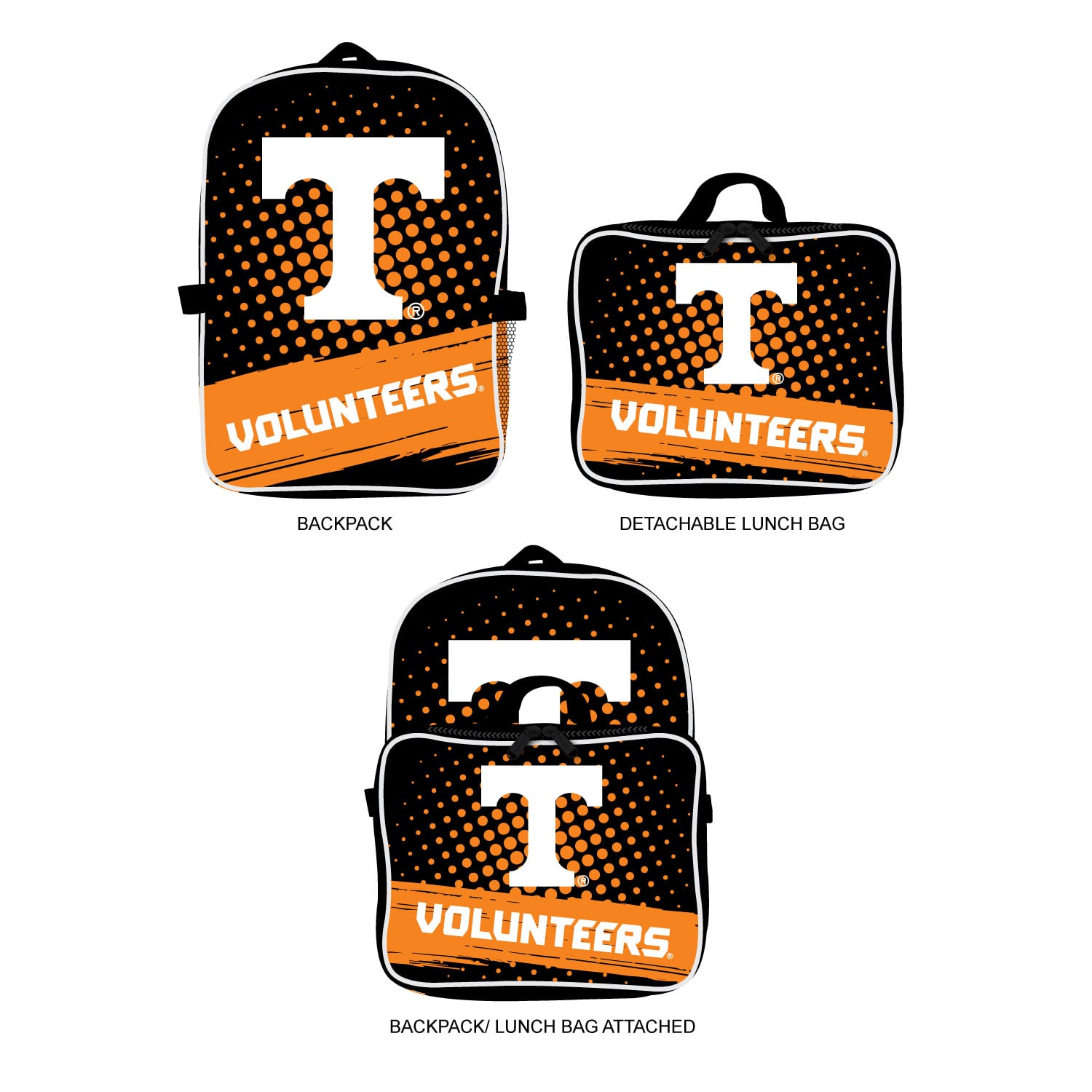 MOJO Tennessee Volunteers Backpack & Lunch Box 2-Piece Set