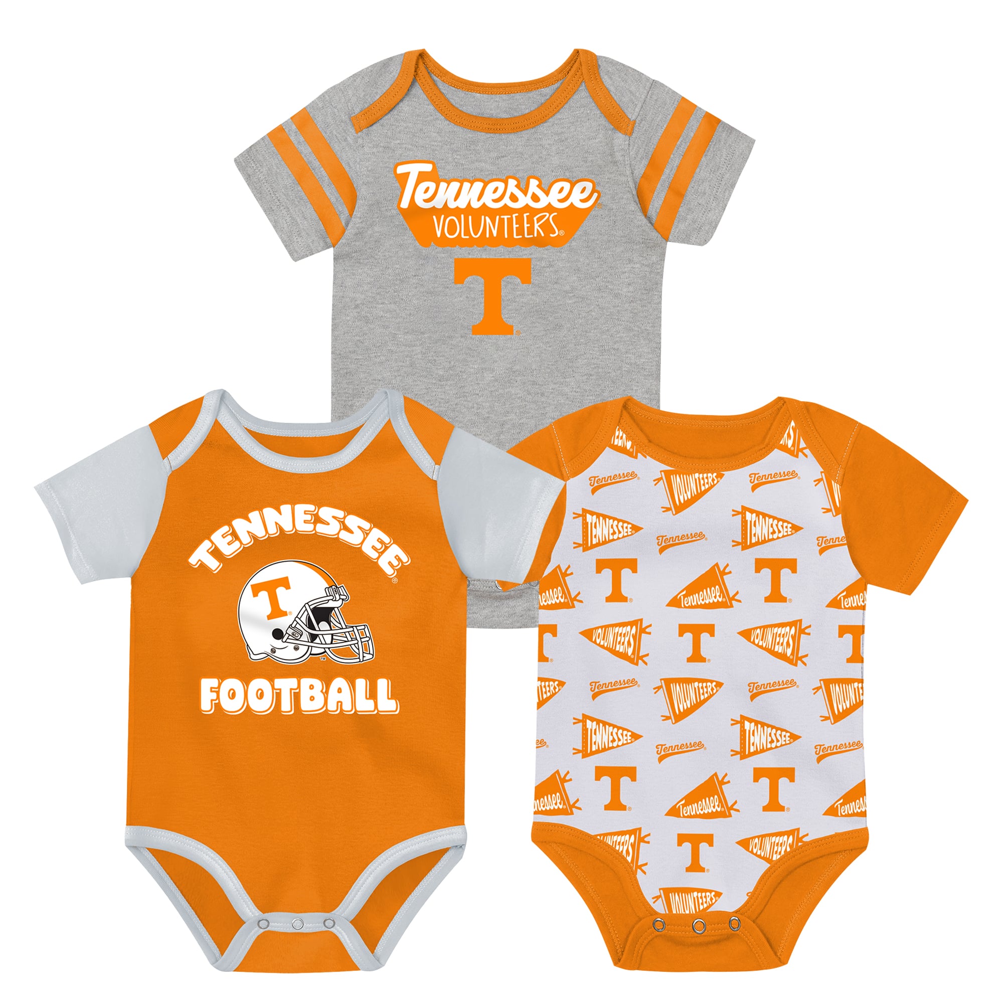 Newborn Outerstuff Orange Tennessee Volunteers Star Player Three-Piece Bodysuit Set