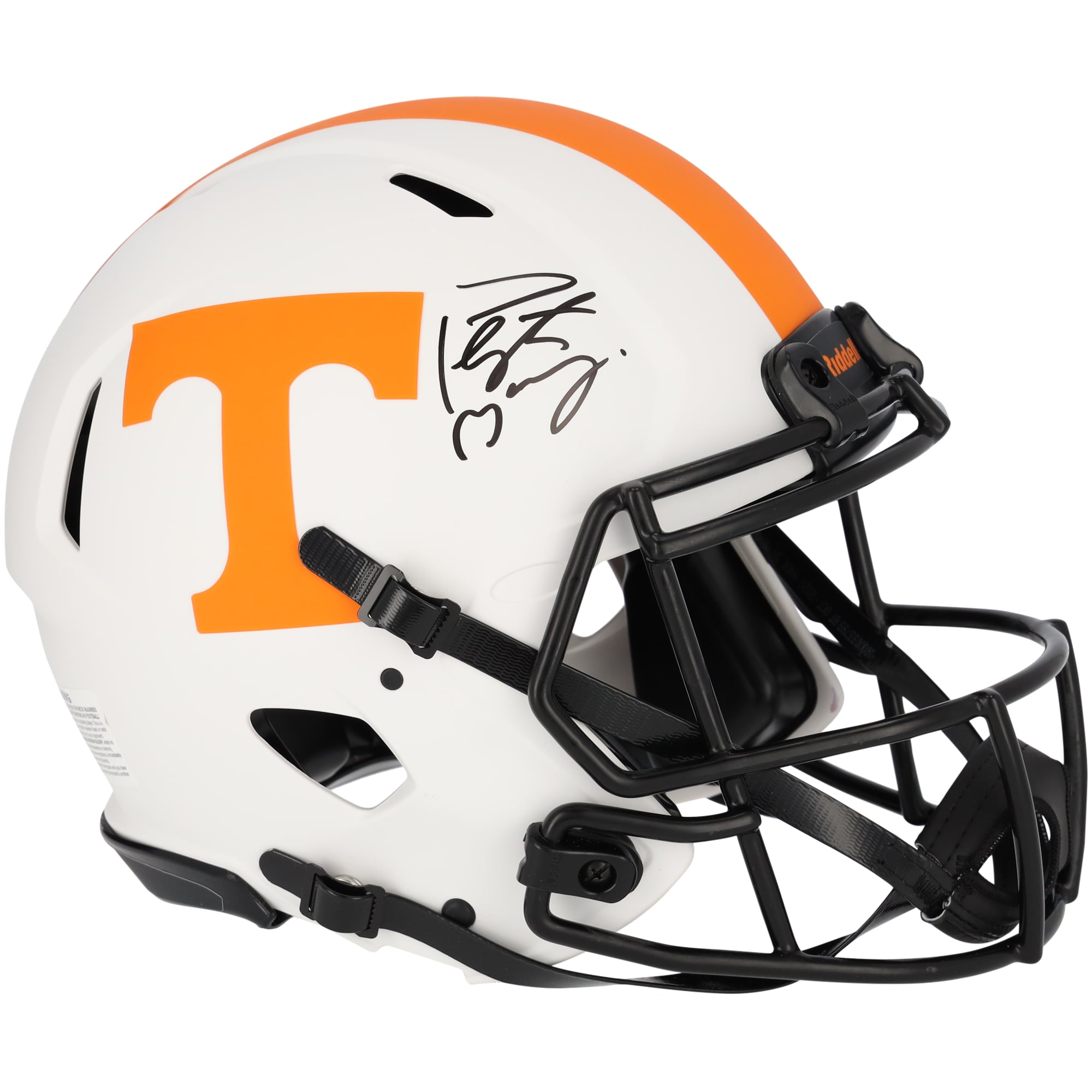 Casque authentique Riddell Lunar Eclipse Alternate Speed ​​autographié par Peyton Manning, volontaires du Tennessee