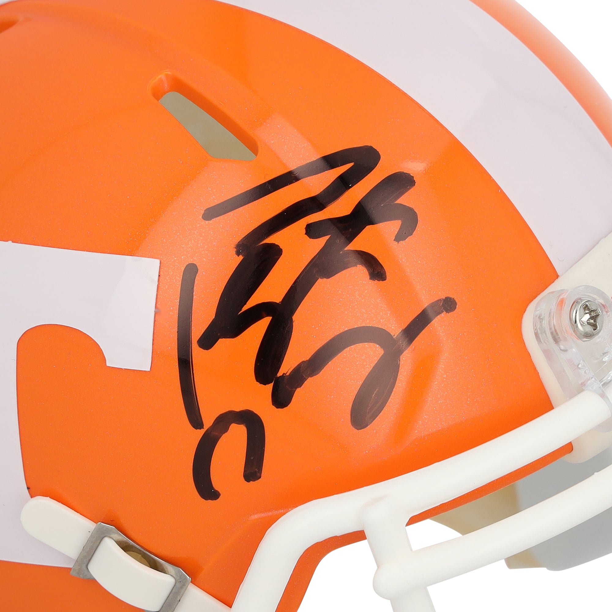 Mini-casque Riddell orange Speed ​​autographié par Peyton Manning (Tennessee Volunteers)