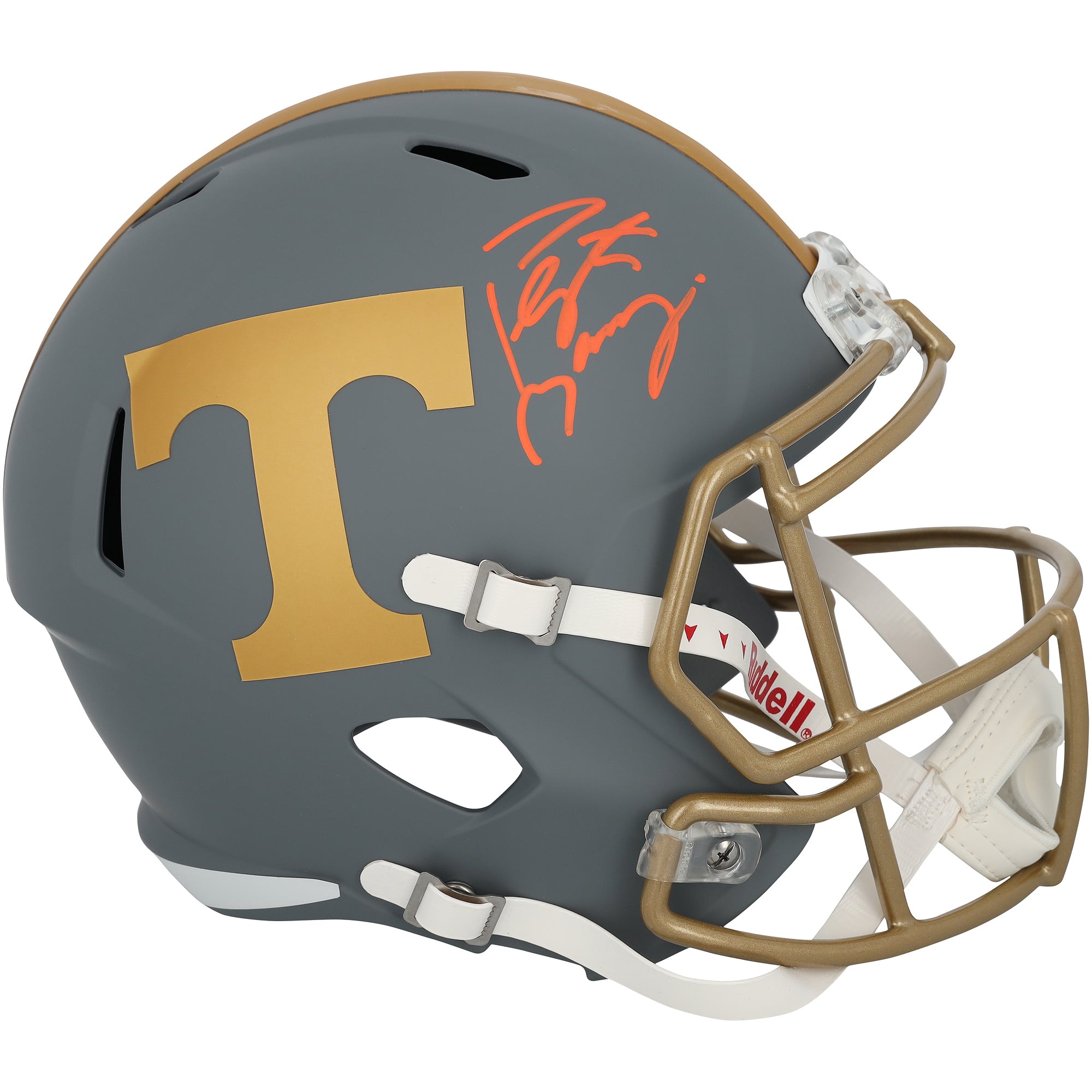 Casque réplique Riddell Slate Speed ​​autographié par Peyton Manning, Tennessee Volunteers